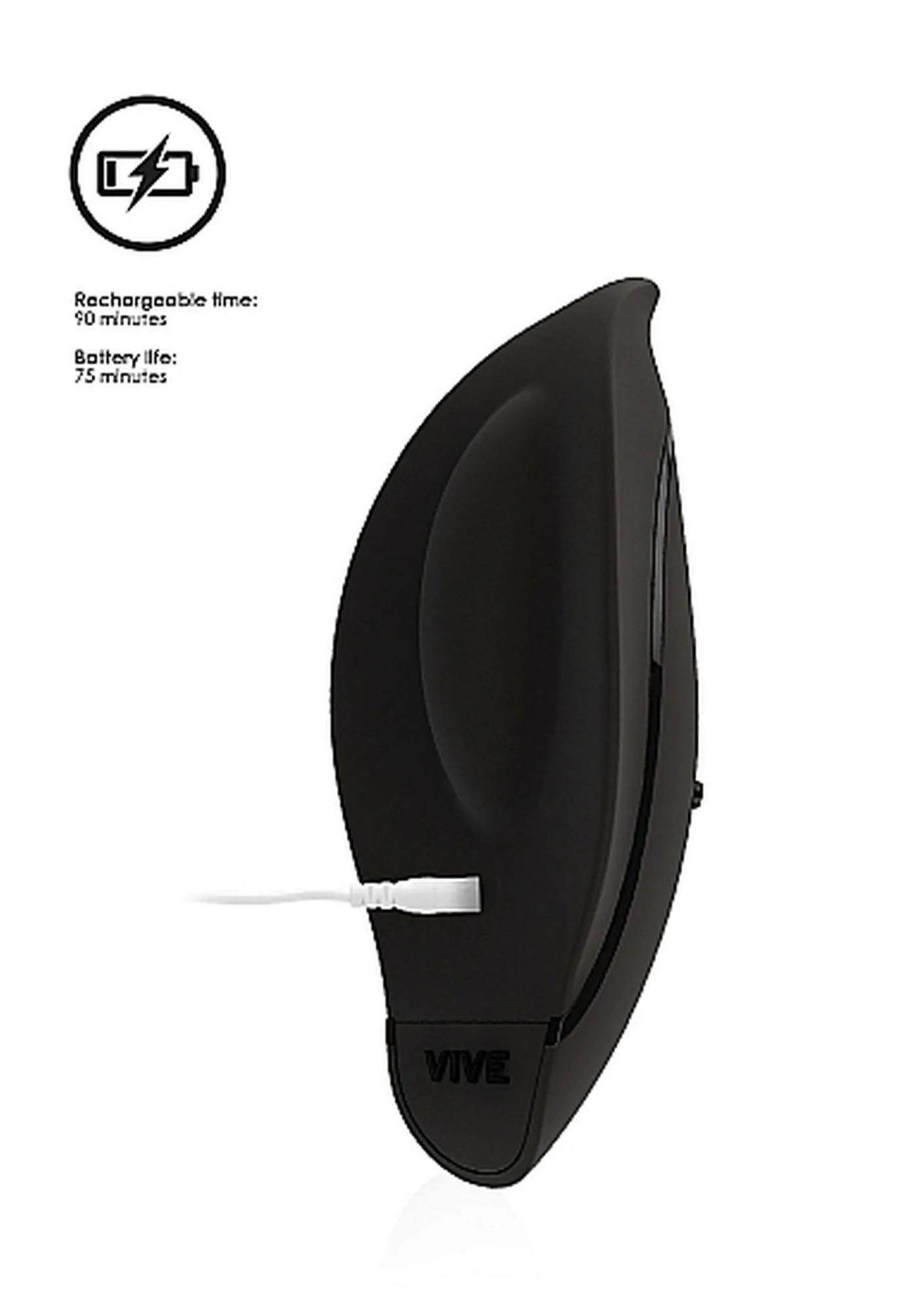 Vive Minu Lay On - Wibrator, Czarny, 8.5 cm