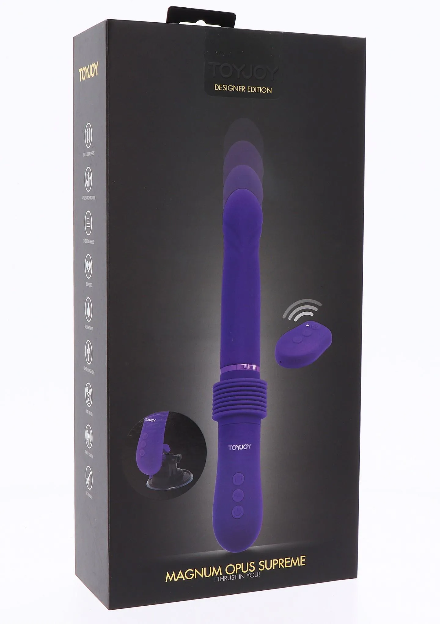 Вибратор ToyJoy Magnum Opus Supreme Thruster 2, 31 см (фиолетовый)