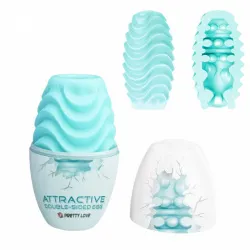 Мастурбатор яйцо Pretty Love Attractive Double Sided (бирюзовый)