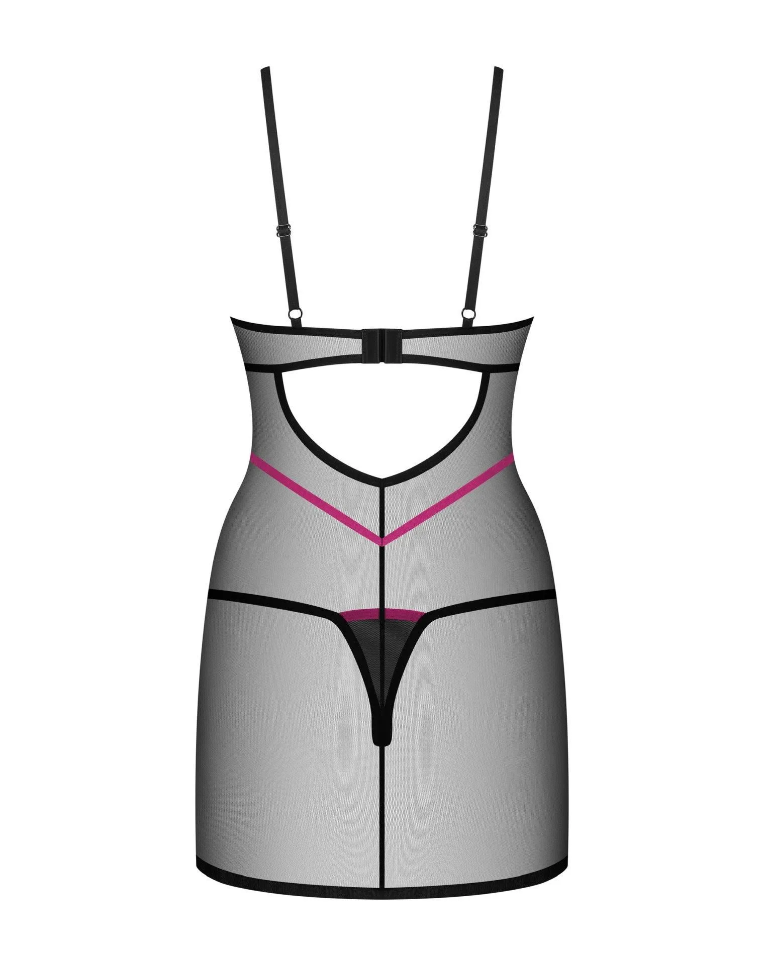 Комплект білизни Obsessive Novenes, XS/S (чорний)