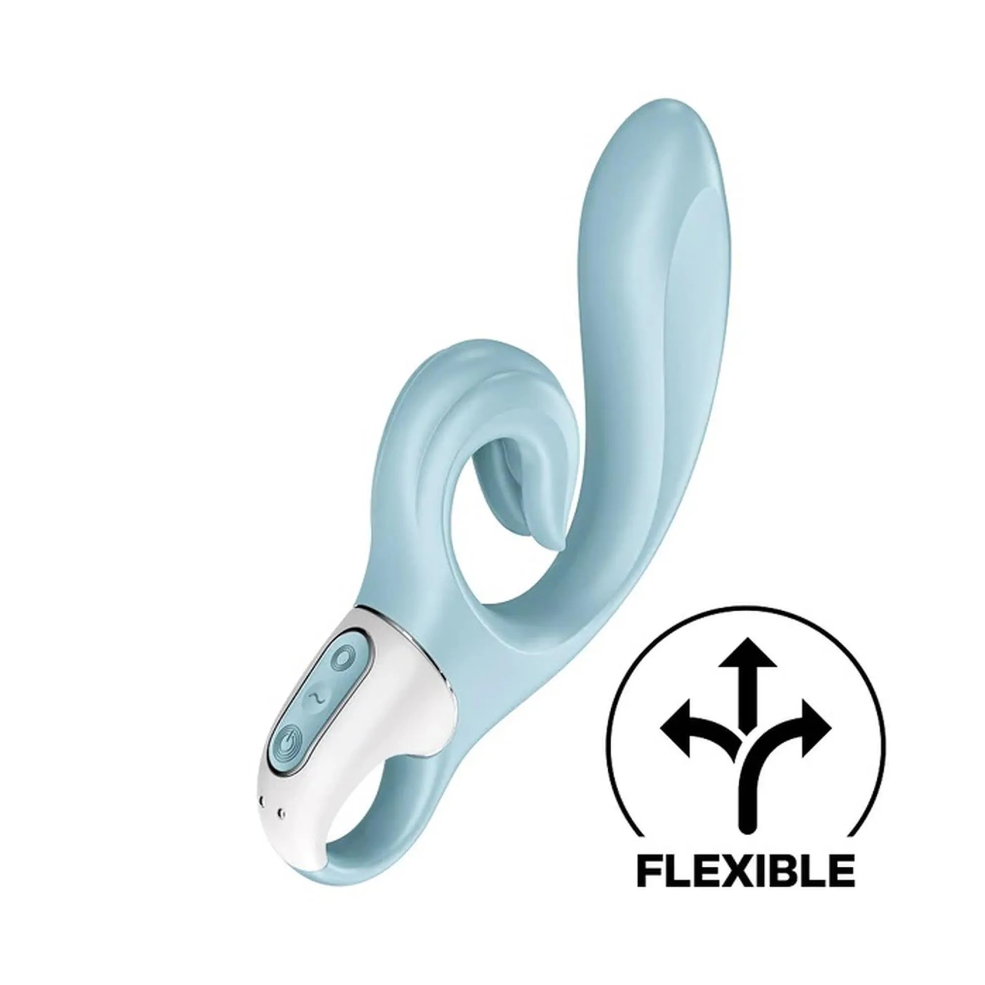 Satisfyer Love Me - Wibrator królik, Niebieski, 22 cm