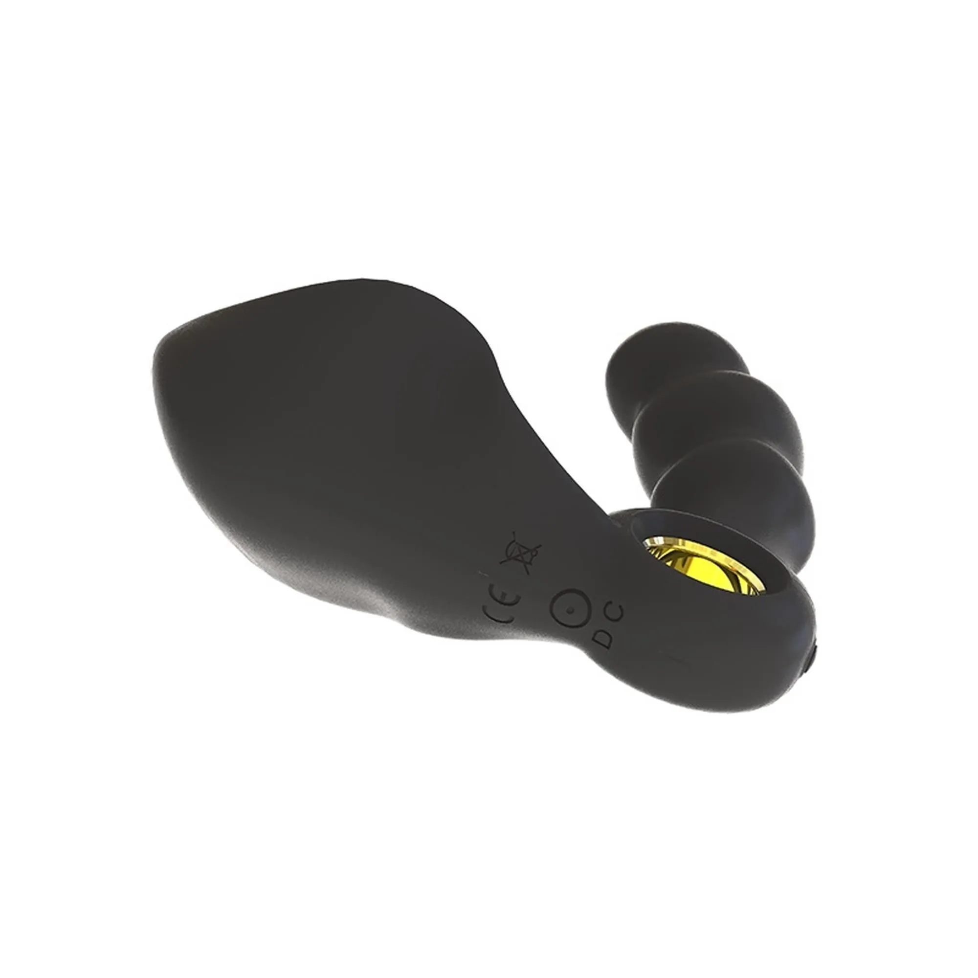 Boss Series Angelo Male Prostate Triple - Stymulator prostaty, Czarny, 13, 7 cm