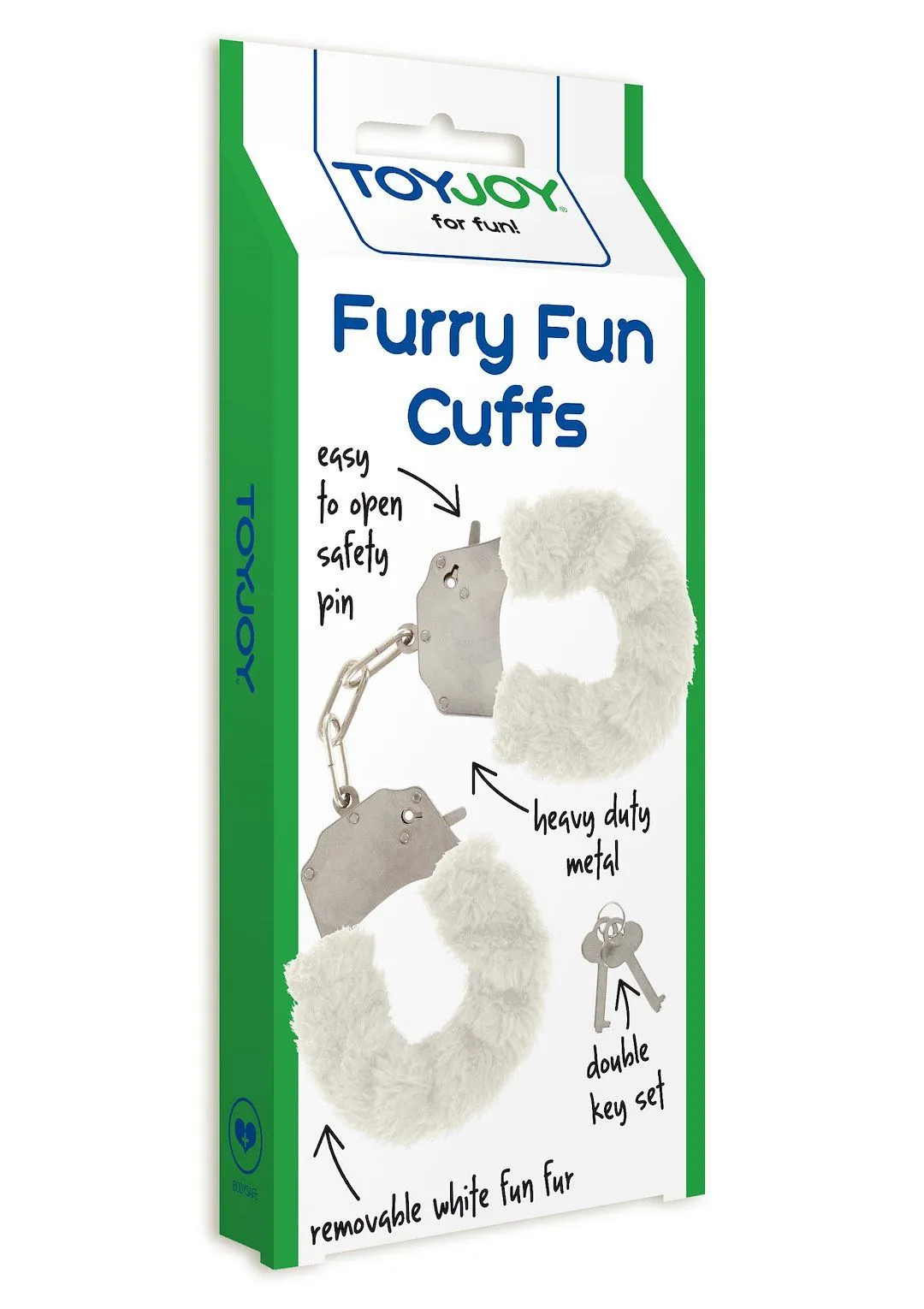 Наручники ToyJoy Furry Fun Cuffs (белый)