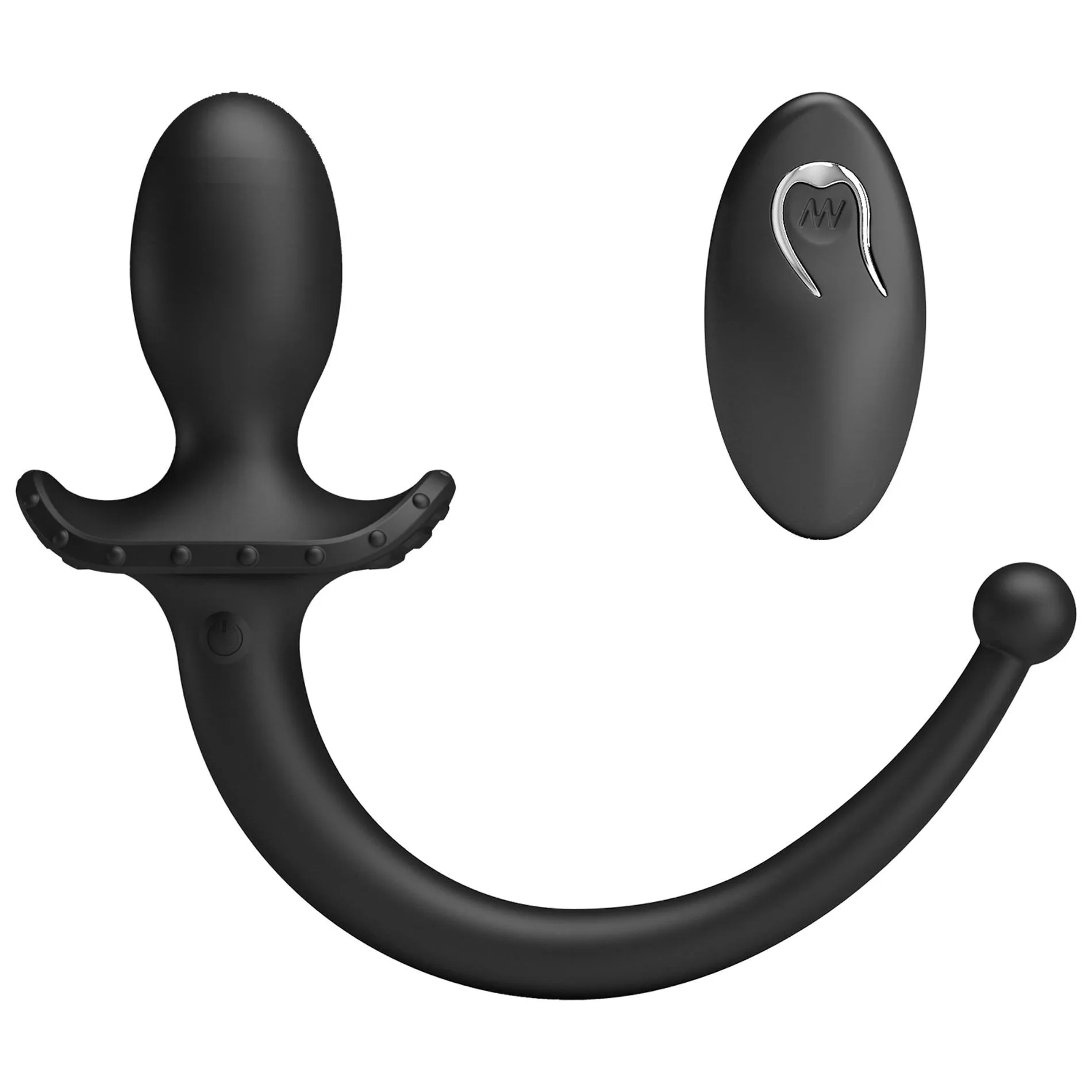 Mr. Play Remote Control - Korek analny, Czarny, 15 cm
