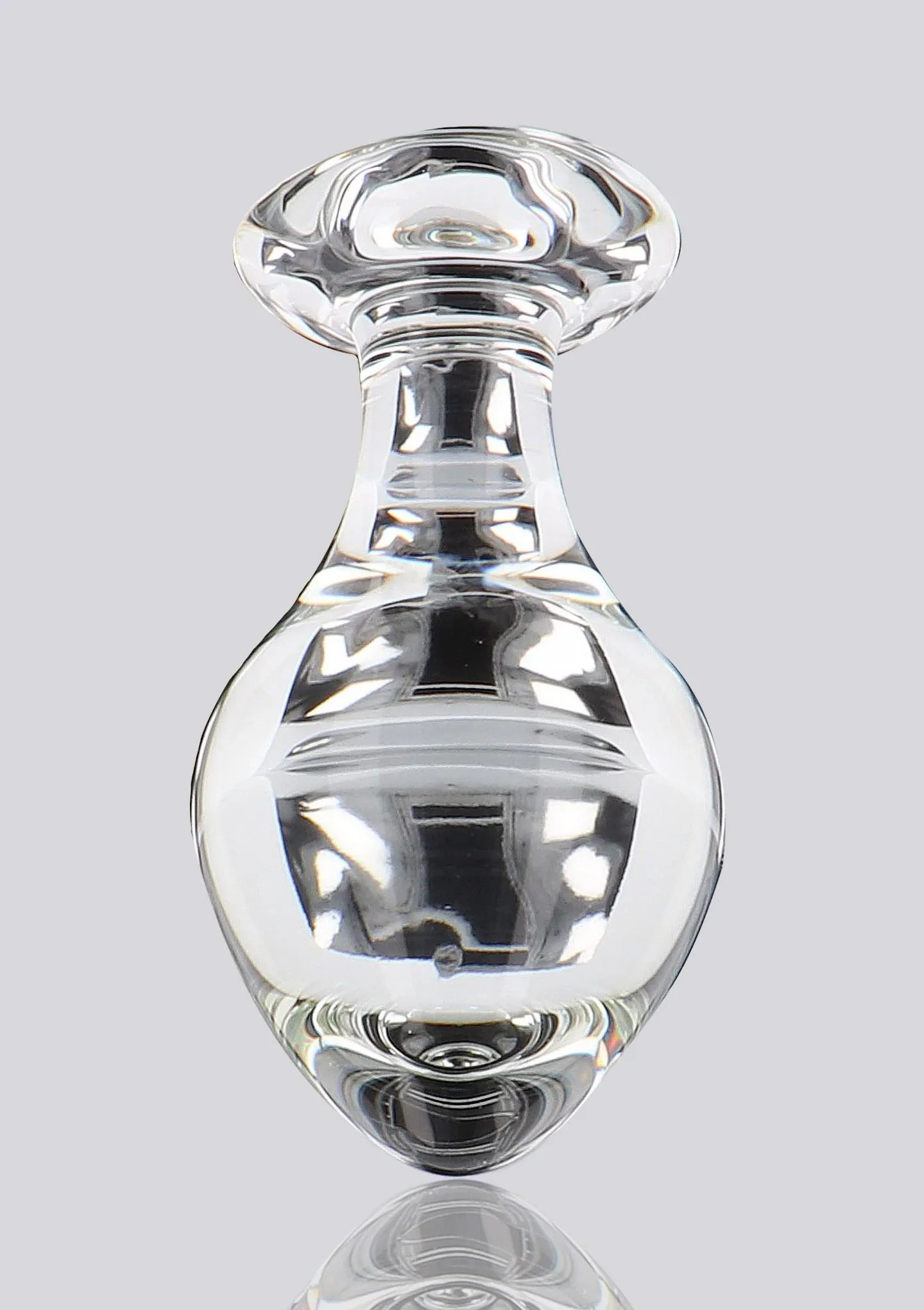 Анальная пробка Glass Worxx Brilliant Star, 9 см (прозрачный)