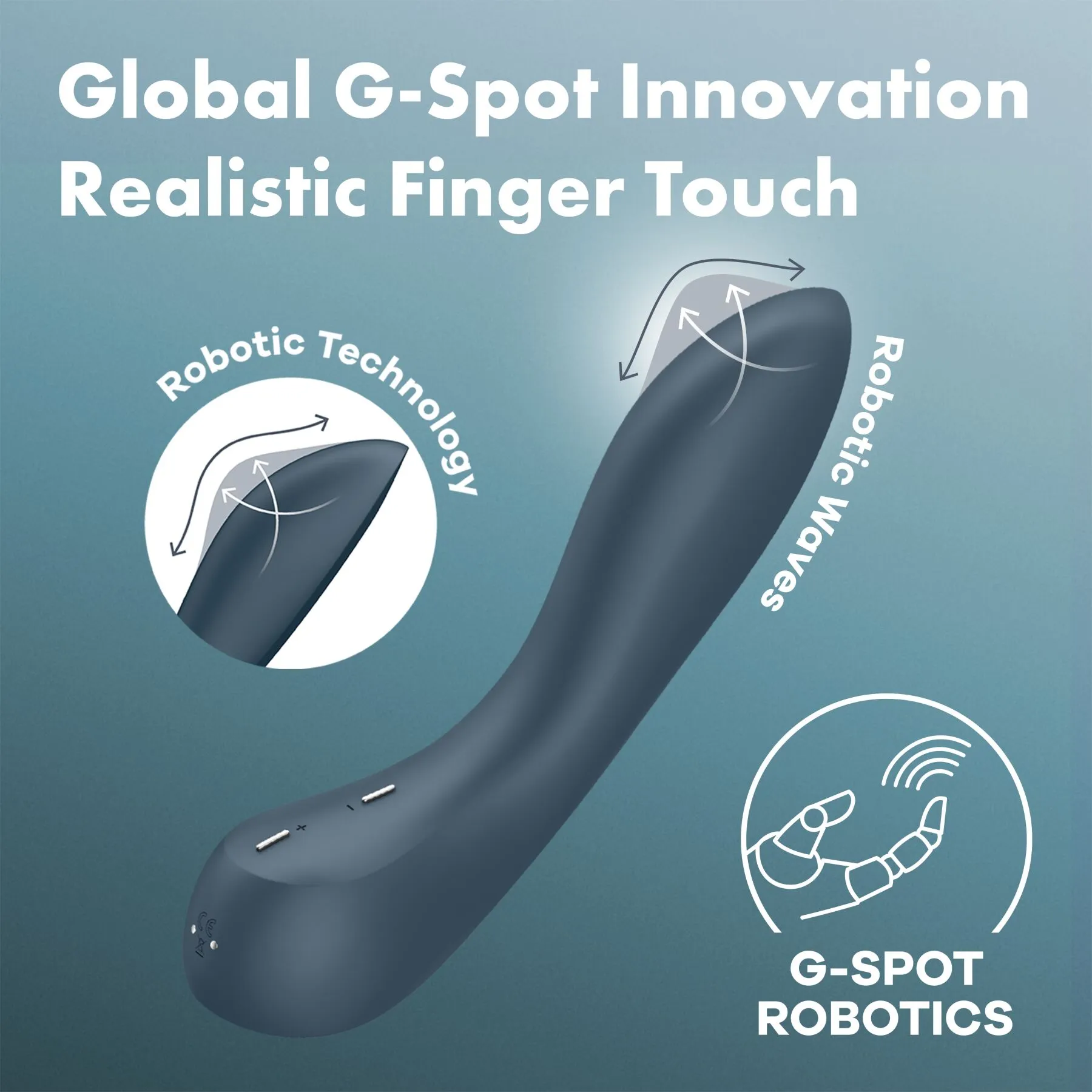 Вибратор Satisfyer G-Spot Wave 4, 21 см (синий)