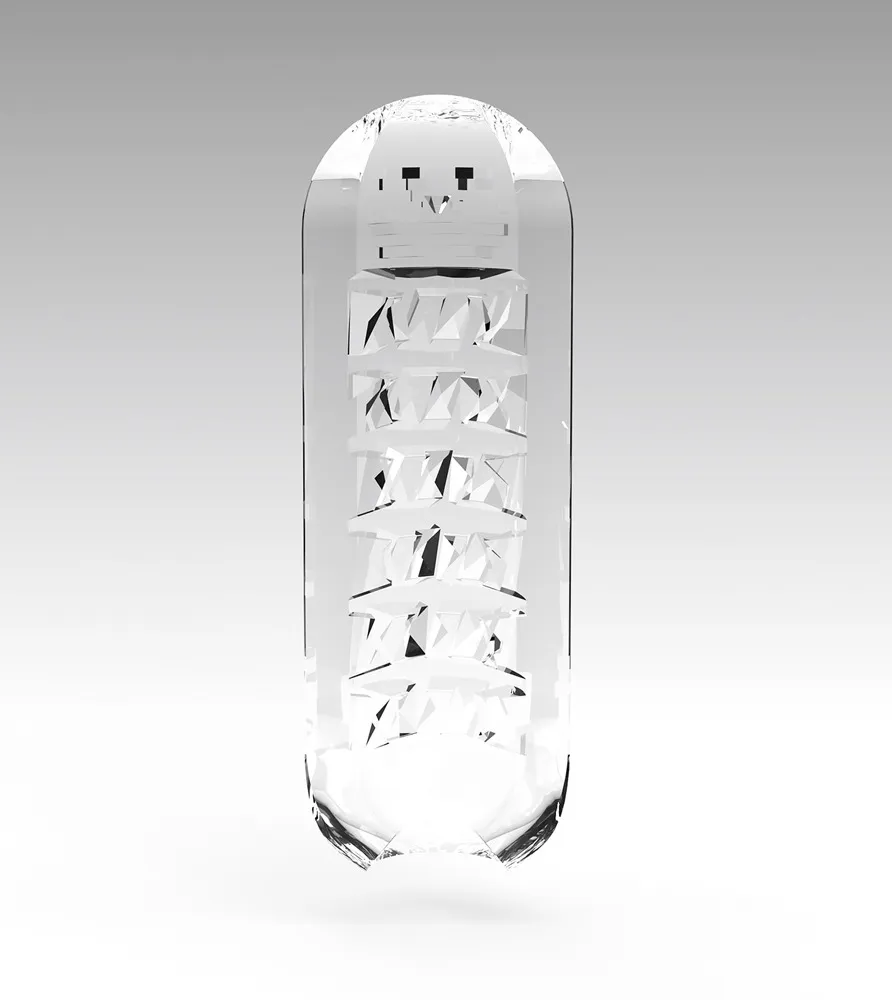 Tenga Spinner Brick - Masturbator, Różowy, 13 cm