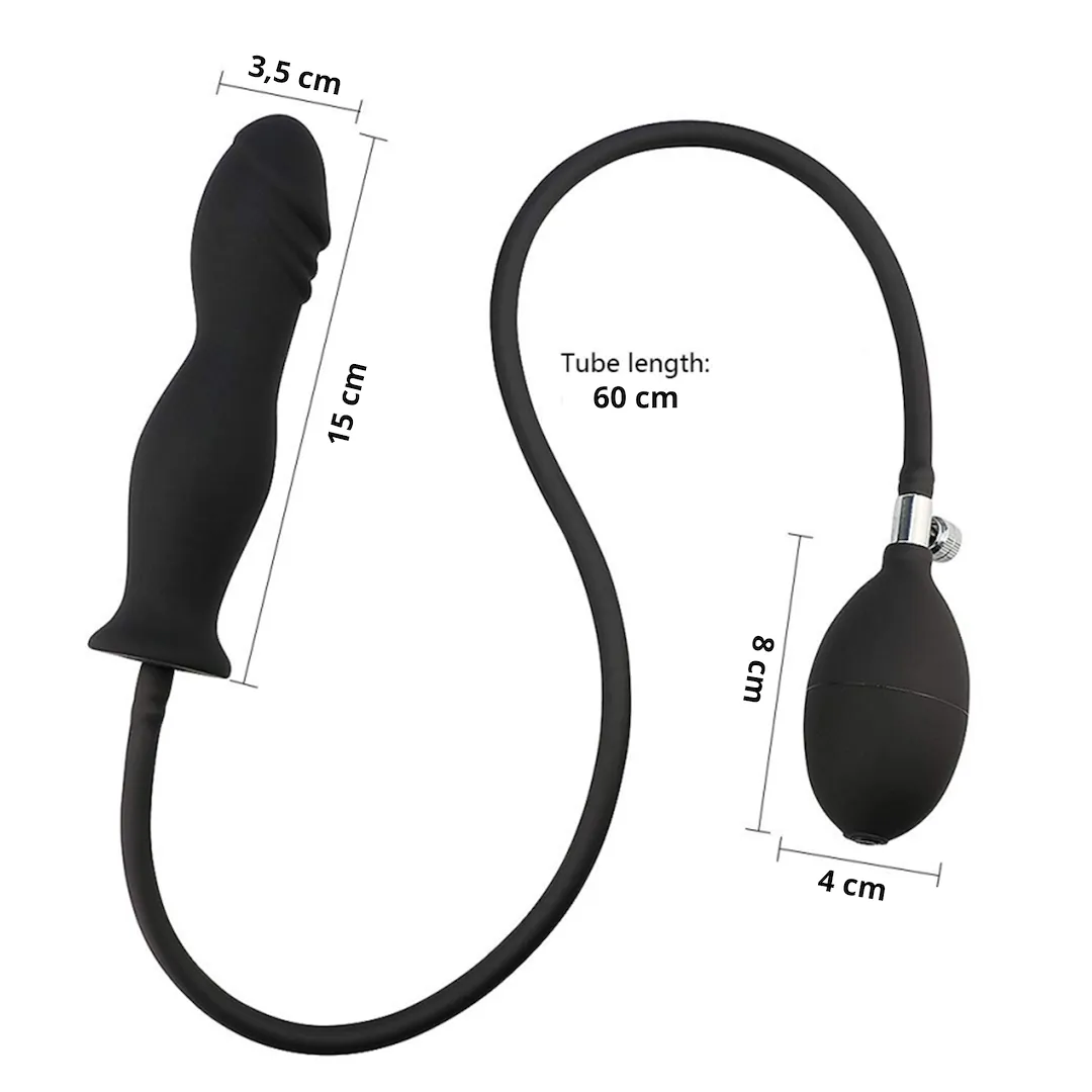 EROSPACE Wild Play C6 - Korek analny, Czarny, 15.3 cm