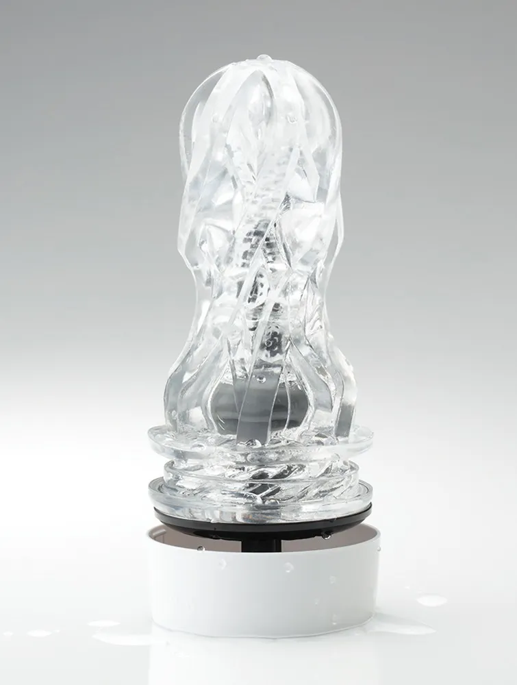 Tenga Aero Silver Ring - Masturbator, Biały, 17 cm