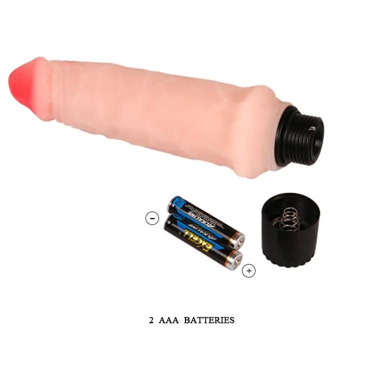 Вибратор Baile The Realistic Cock Multispeed, 20 см (телесный)