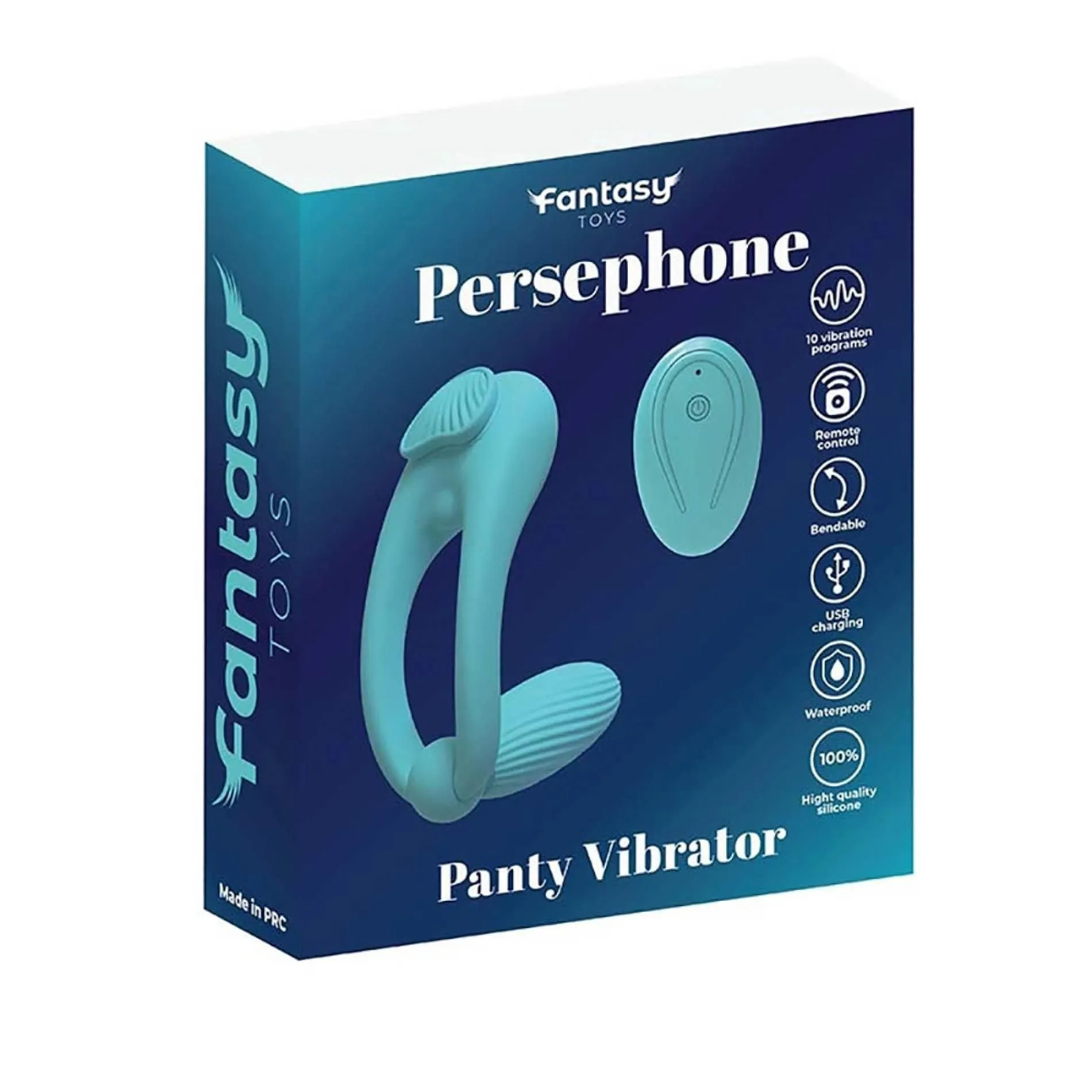 Вибратор в трусики Fantasy Persephone Panty, 5.5 см (бирюзовый)