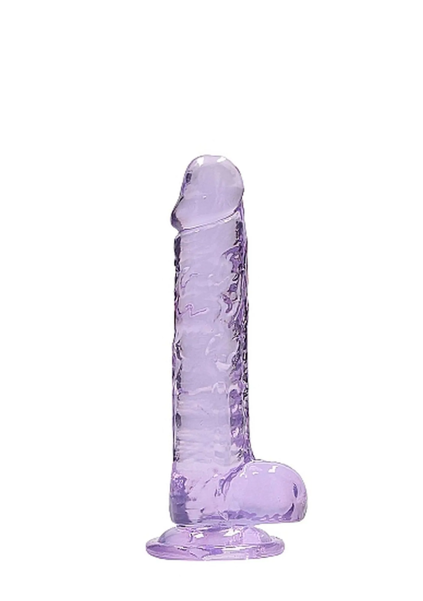 Фалоімітатор RealRock Crystal Clear 7”, 19 см (фіолетовий)