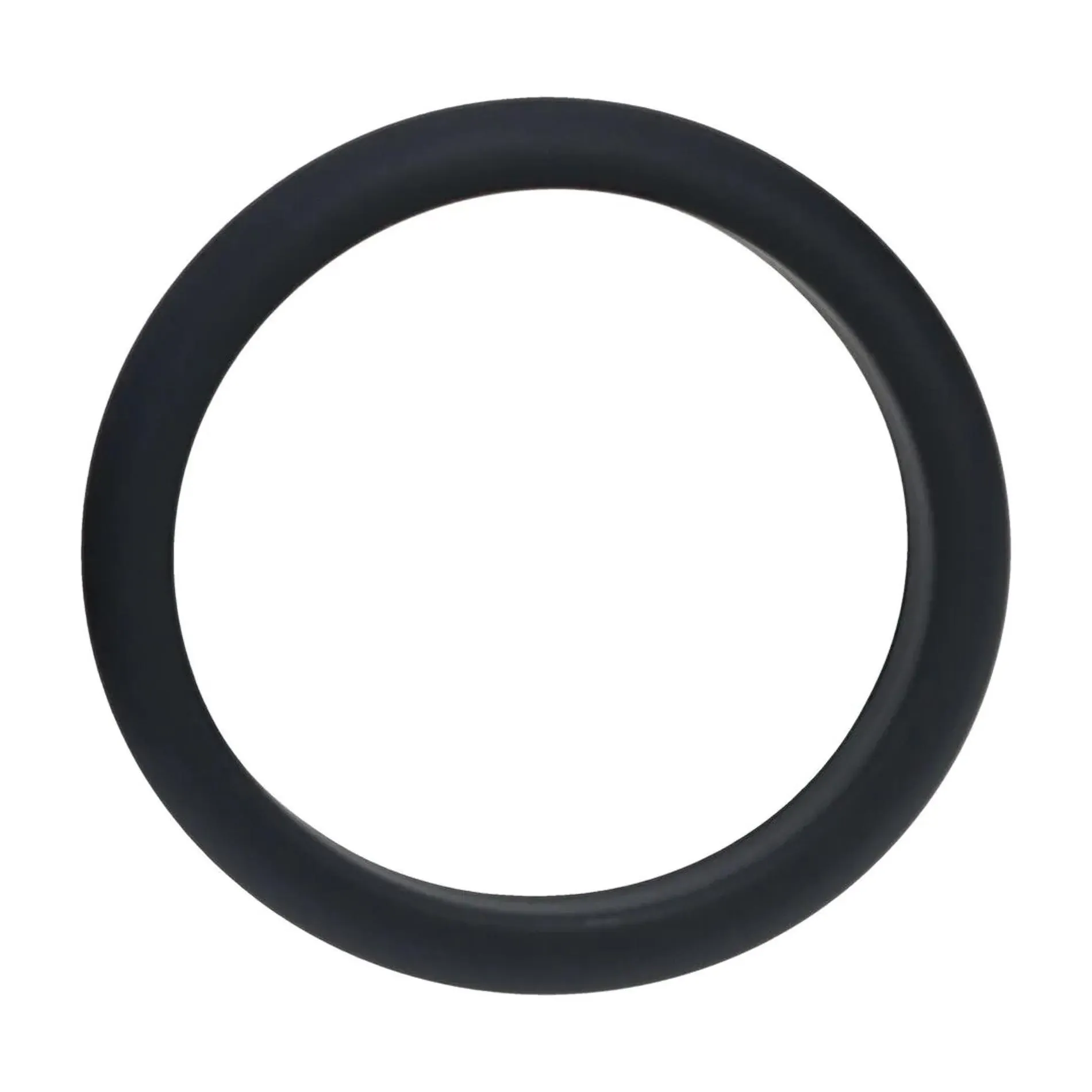 Shots Wide O Silicone Cockring - Pierścień erekcyjny, Czarny, 3.5 cm