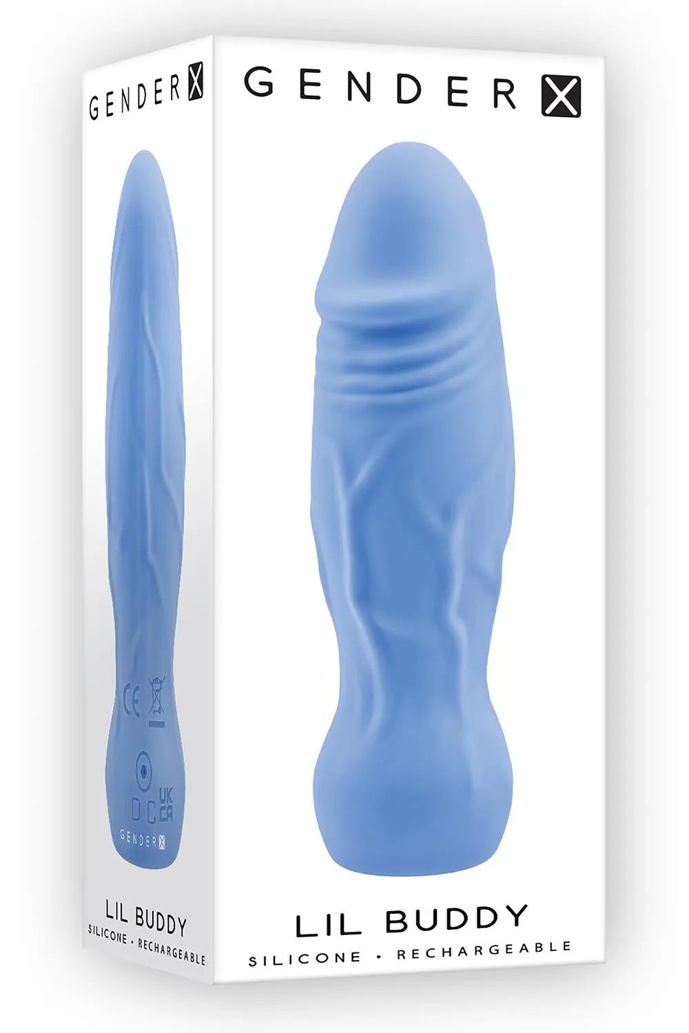 Gender X Lil Buddy - Wibrator, Niebieski, 10.2 cm
