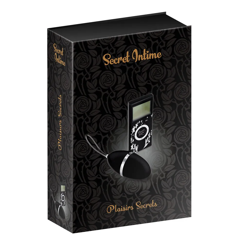 Виброяйцо Secret Intime Plaisirs Secrets, 7.9 см (черный)