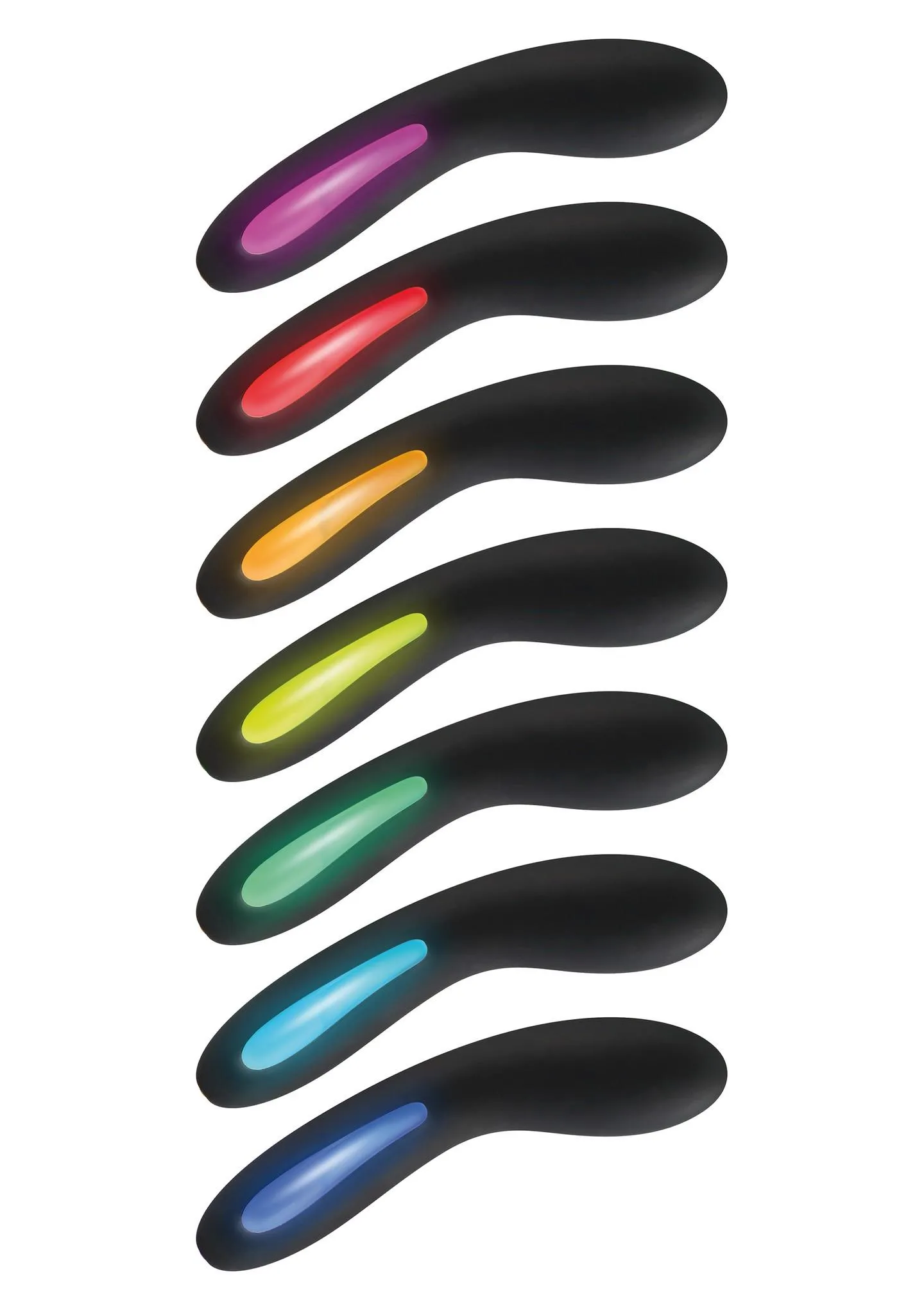 Вибратор ToyJoy Luminate, 17 см (черный)