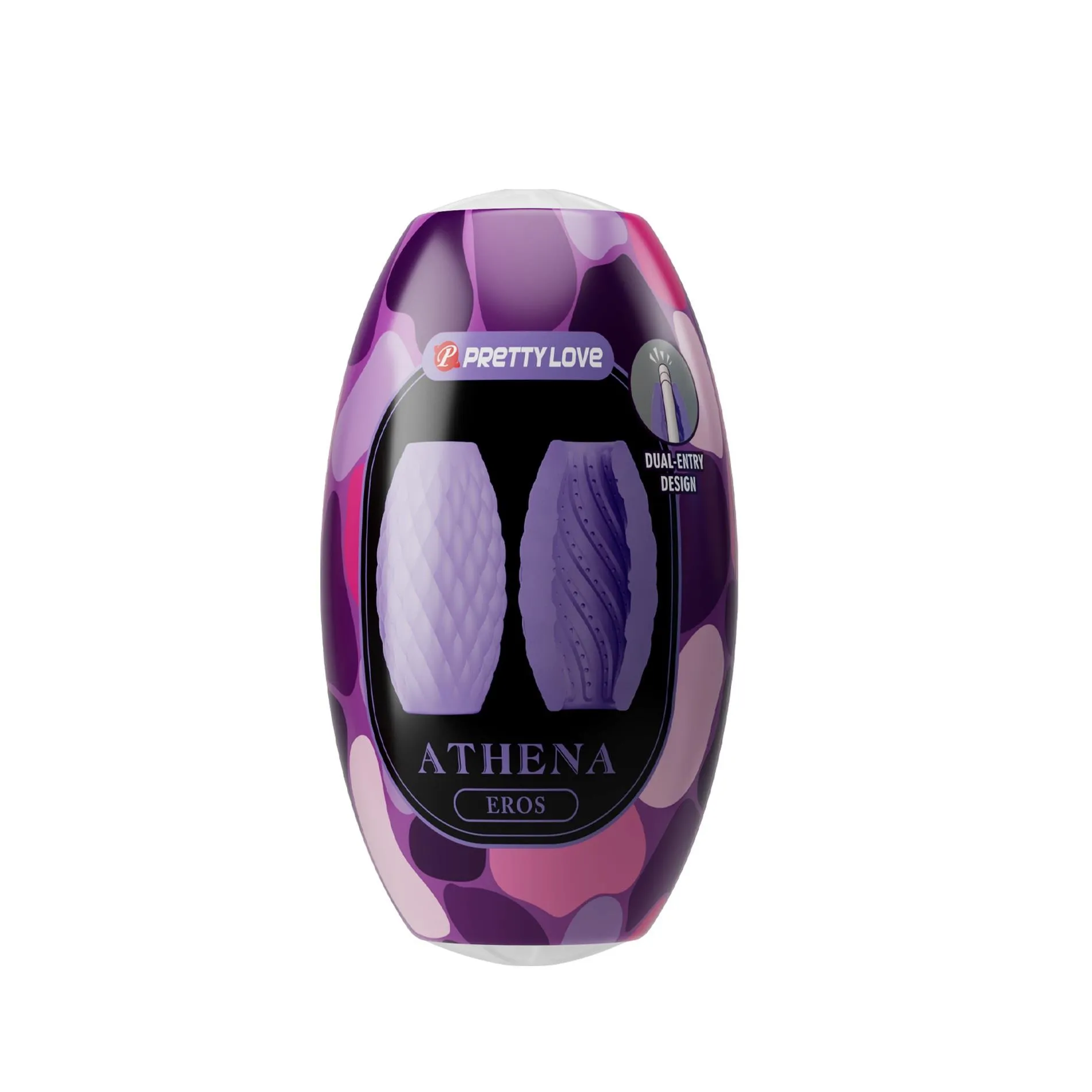 Мастурбатор Pretty Love Athena Eros, 7.6 см (фиолетовый)