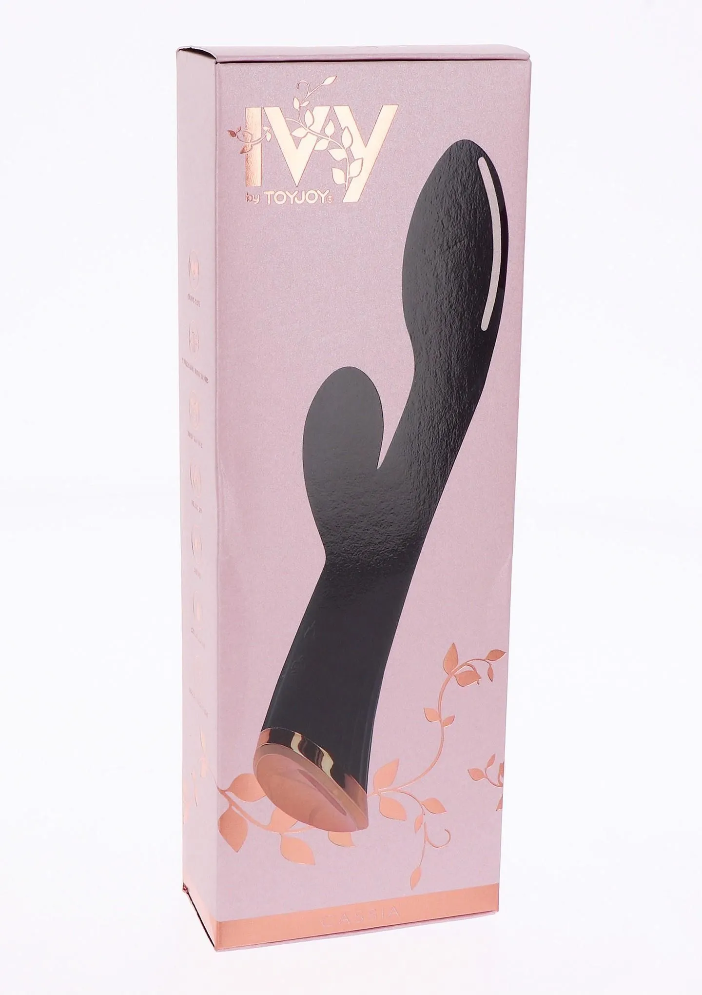 Вібратор-кролик ToyJoy Ivy Cassia Xtra Intense, 20,5 см (чорний)