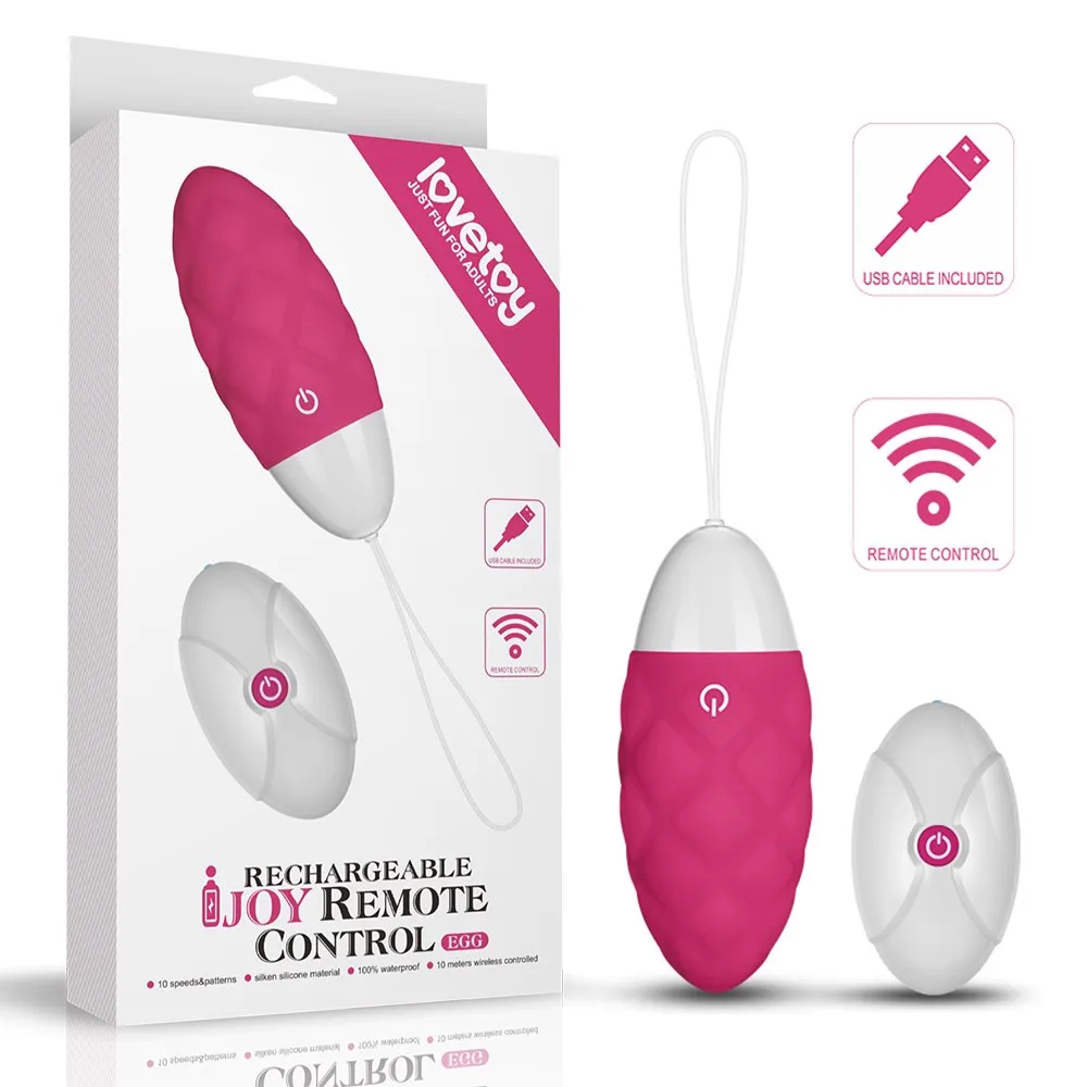 Виброяйцо Lovetoy IJoy Wireless Rechargeable Remote Control Egg, 8 см (розовый)