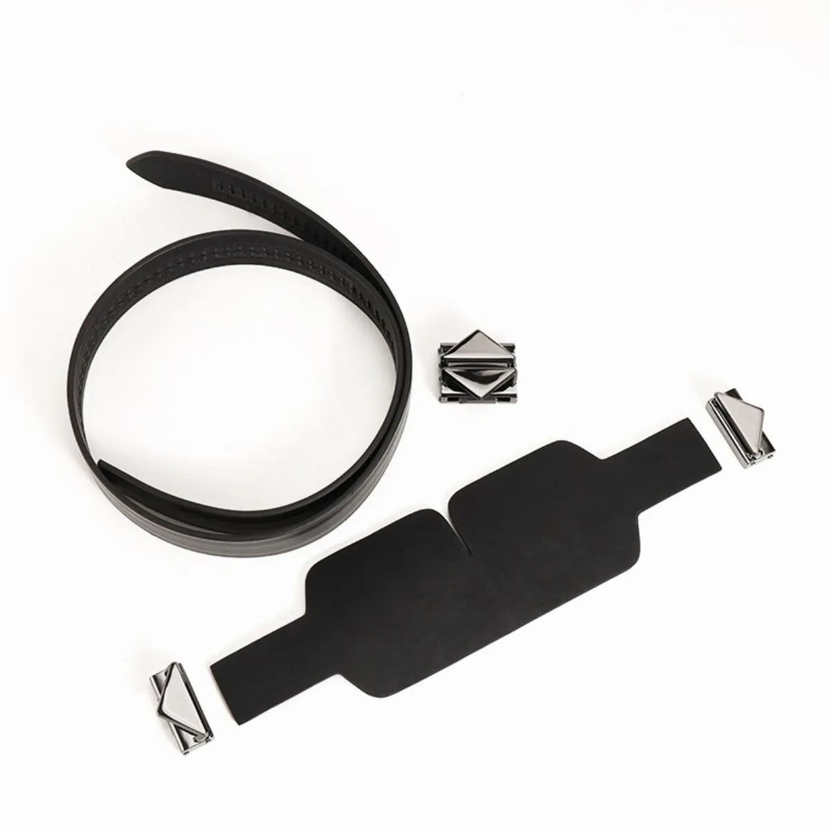 Маска на глаза Lockink Luxury Leather Blindfold Kit (черный)