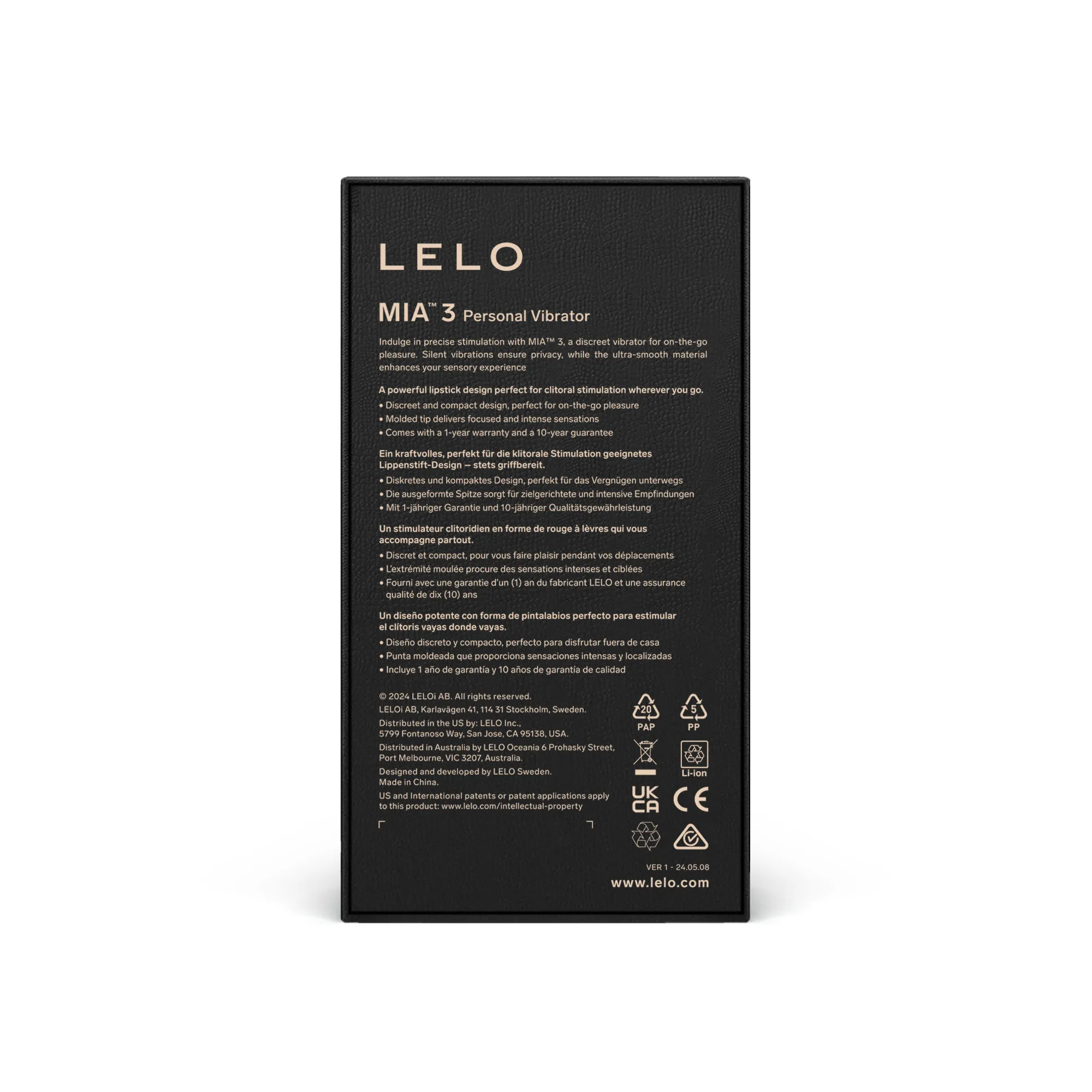 Вибратор Lelo Mia 3, 11,1 см (фиолетовый)