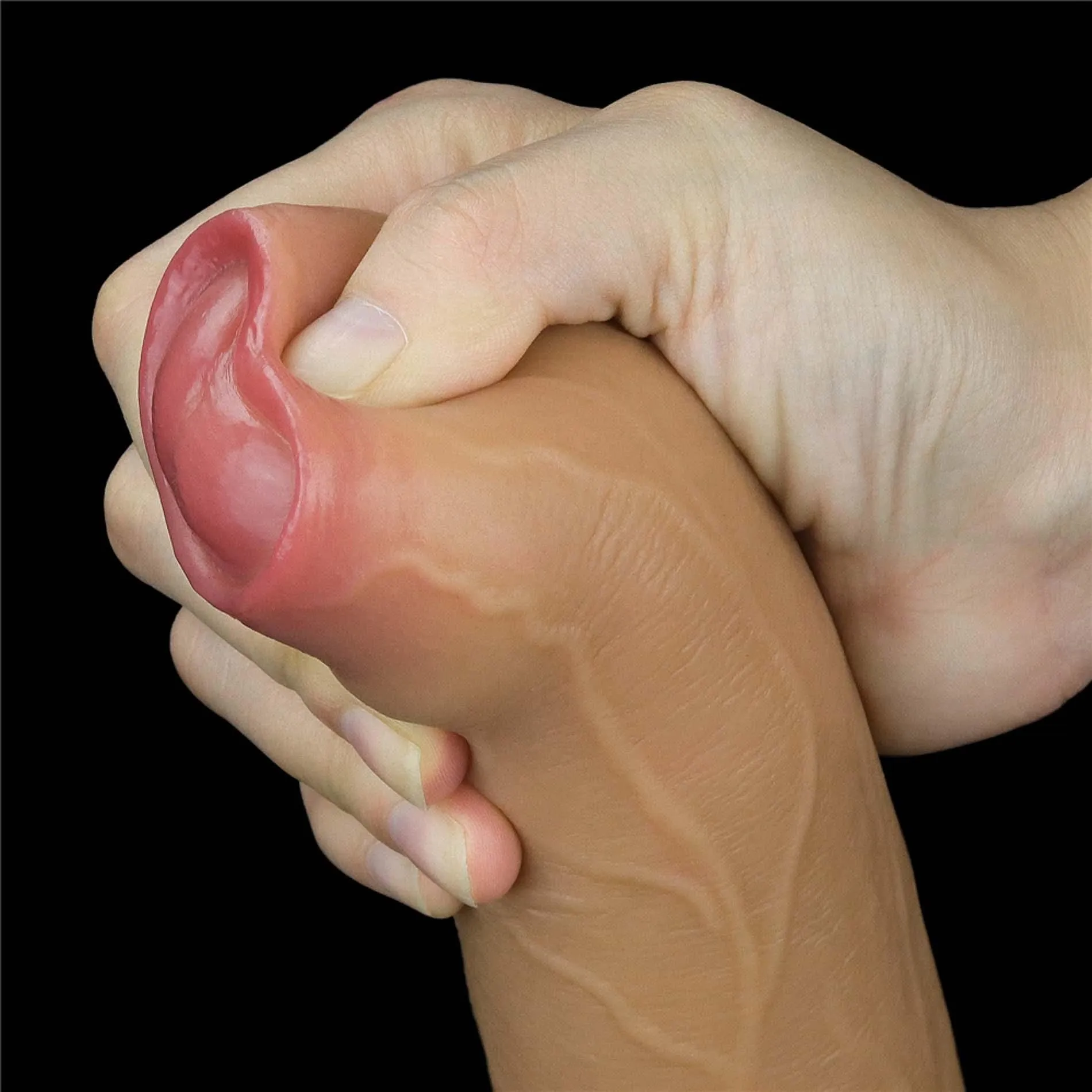 Lovetoy Handle Cock 11'' - Dildo, W kolorze cielistym, 28 cm