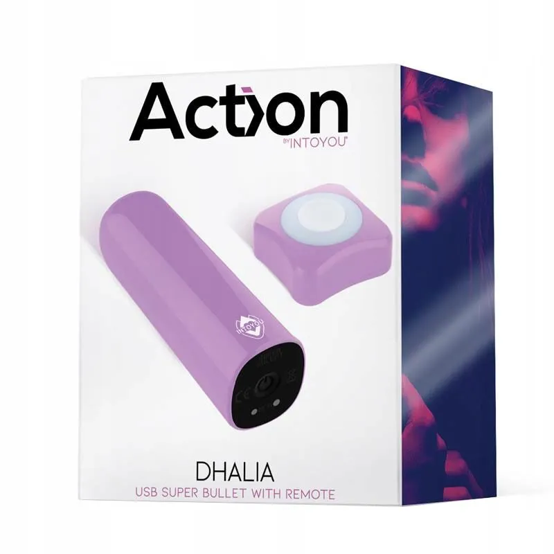 Вібратор Action Dhalia, 7.7 см (бузковий)