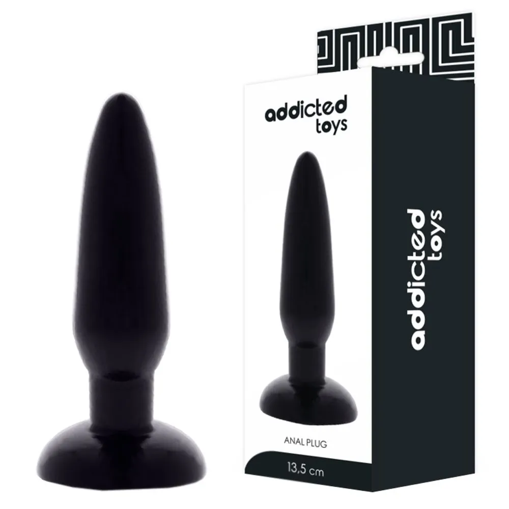 Анальна пробка Addicted Toys, 13.5 см (чорний)