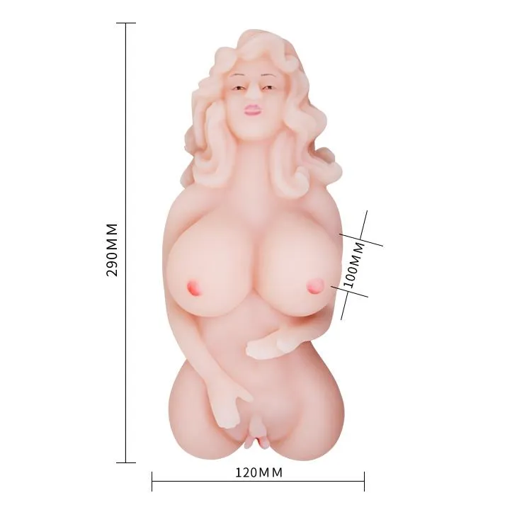 BAILE Boeing Girl Vibration Rotation Sex Talk - Masturbator realistyczny z wibracjami, W kolorze cielistym, 29 cm