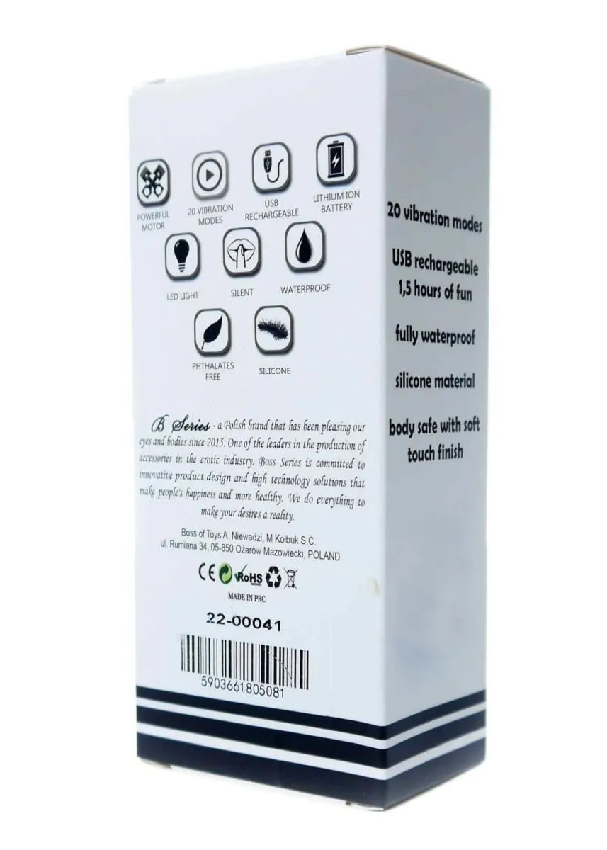 Вібромасажер Boss Series Rechargeable, 11 см (фіолетовий)