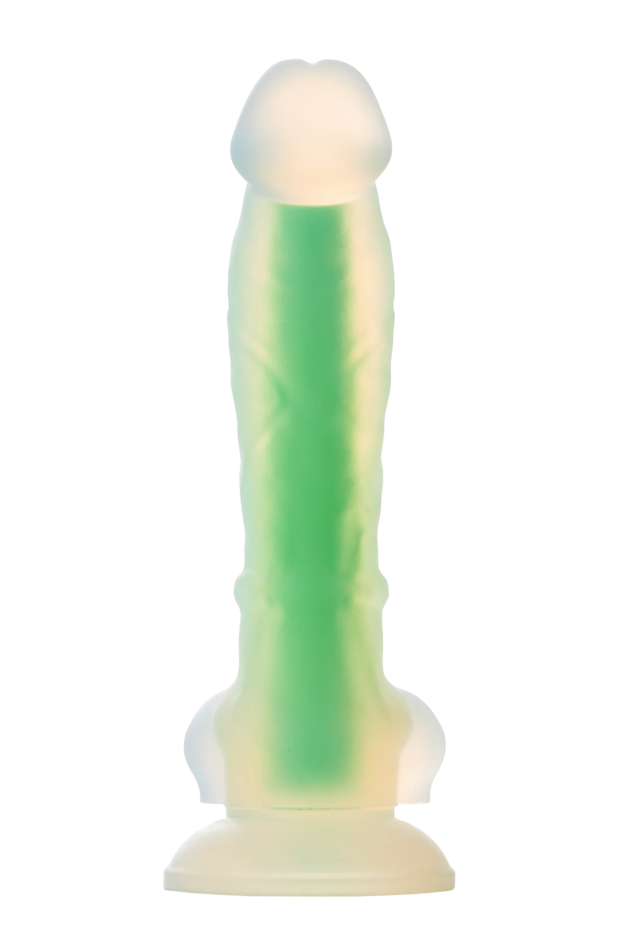 Фалоімітатор Radiant Glow In The Dark Soft, 17,5 см (зелений)