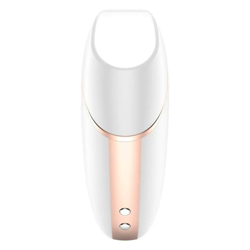 Вакуумний кліторальний стимулятор з вібрацією Satisfyer Love Triangle (білий)