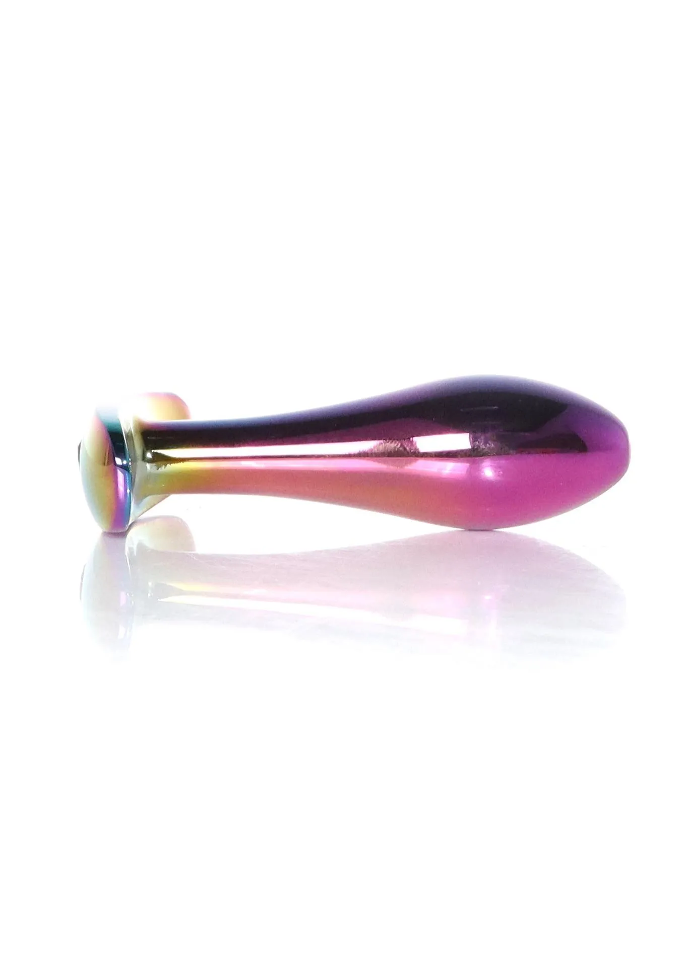 Анальна пробка з кристалом B - Series HeavyFun Plug-Jewellery Multicolour, 7.7 см (червоний)
