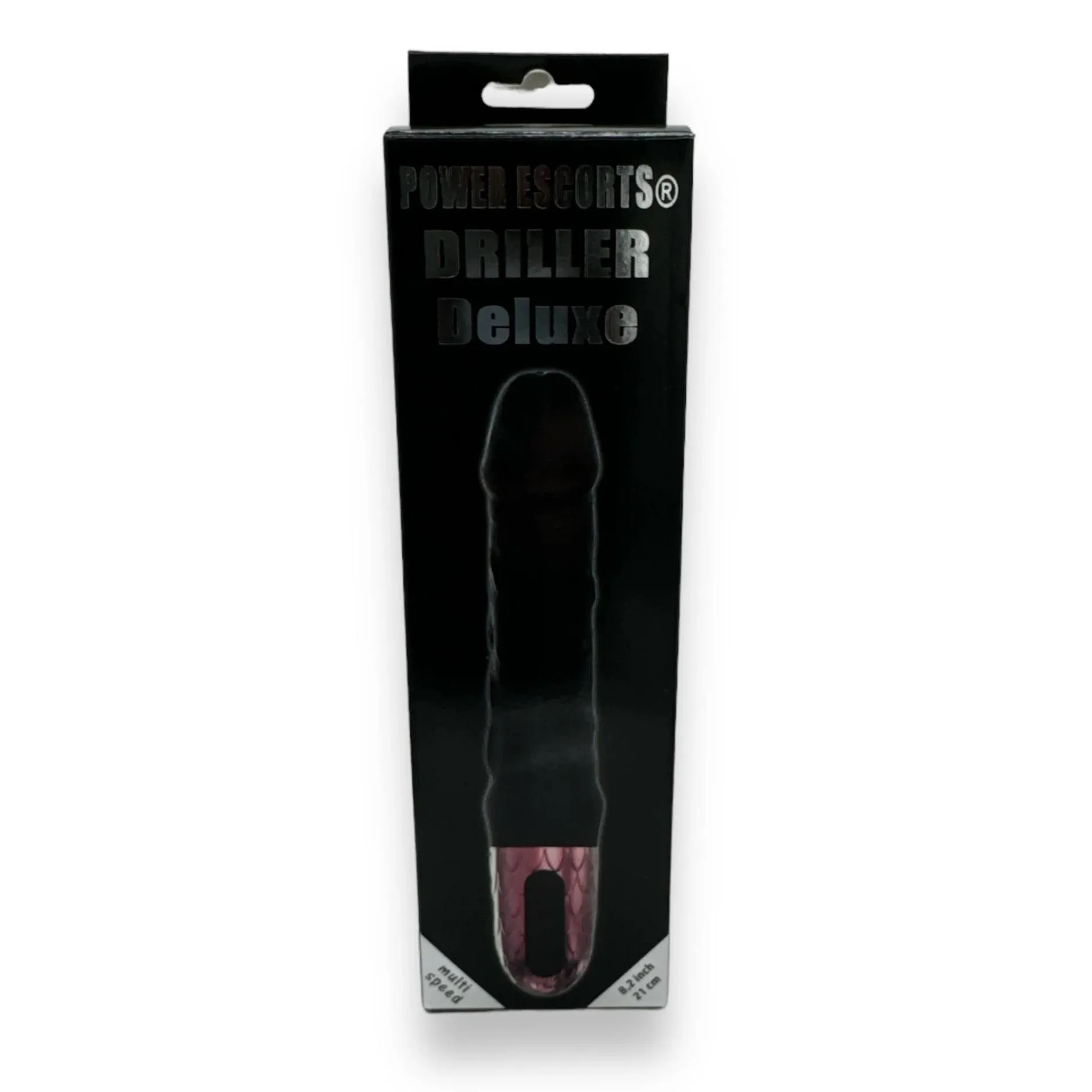 Вибратор Power Escorts Driller De Luxe, 21 см (черный)