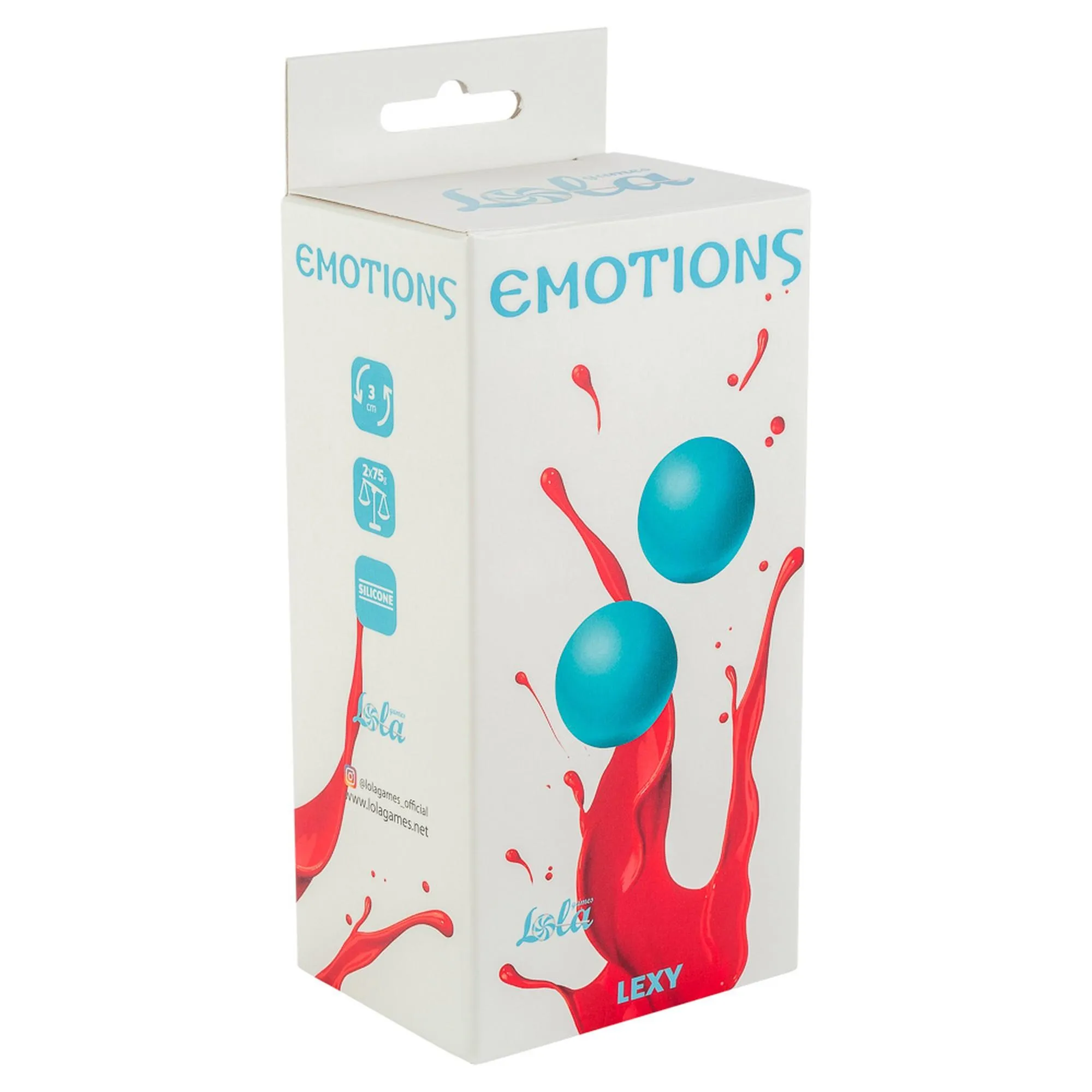 Вагінальні кульки Lola Toys Emotions Lexy Large, 2 шт (бірюзовий)