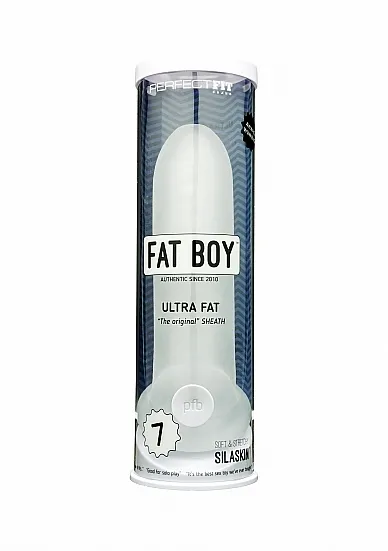 Насадка на пенис Perfect Fit Fat Boy Ultra Fat Sheath, 19 см (прозрачный)