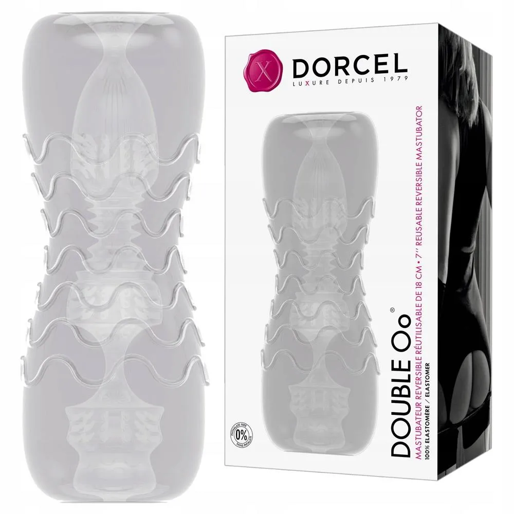 Мастурбатор Dorcel Double Oo (прозрачный)