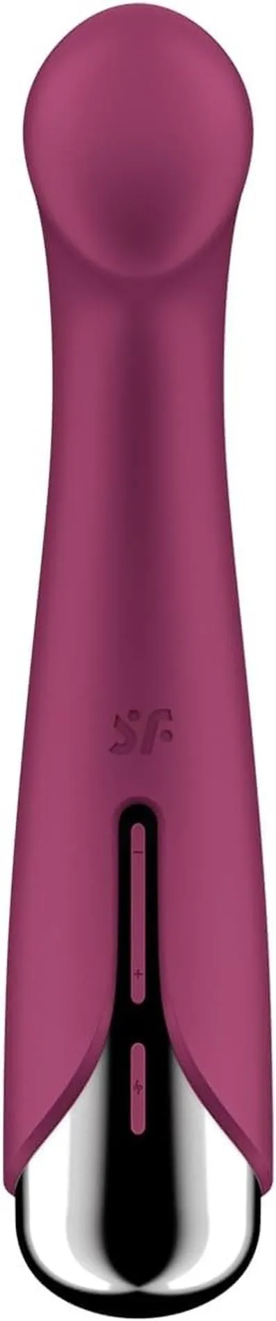 Вібратор Satisfyer Spinning G-Spot 1, 16,5 см (бордовий)