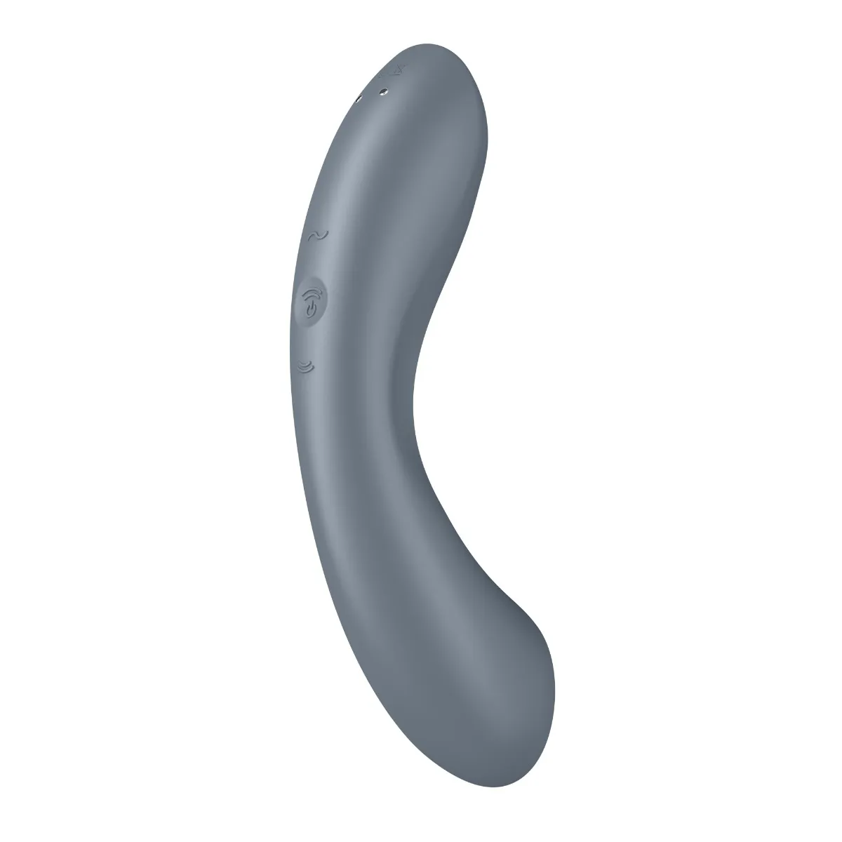 Вакуумний стимулятор клітора з вібрацією Satisfyer Curvy Trinity 1 (сірий)