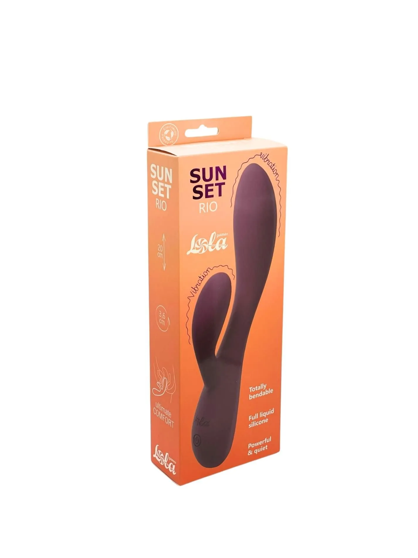 Вібратор Lola Games Sunset Rio, 20 см (фіолетовий)