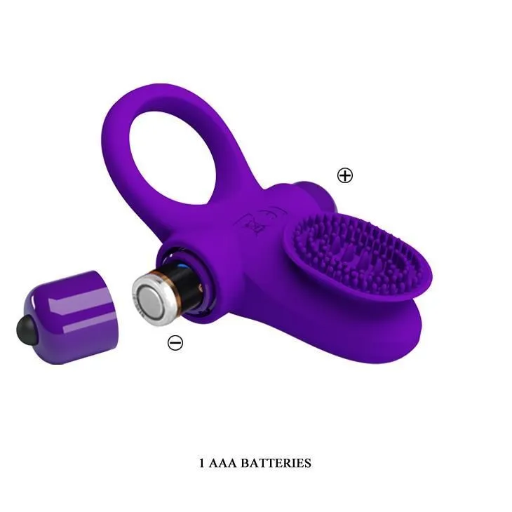 Віброкільце Pretty Love Vibrant Penis Ring II, 8,6 см (фіолетовий)