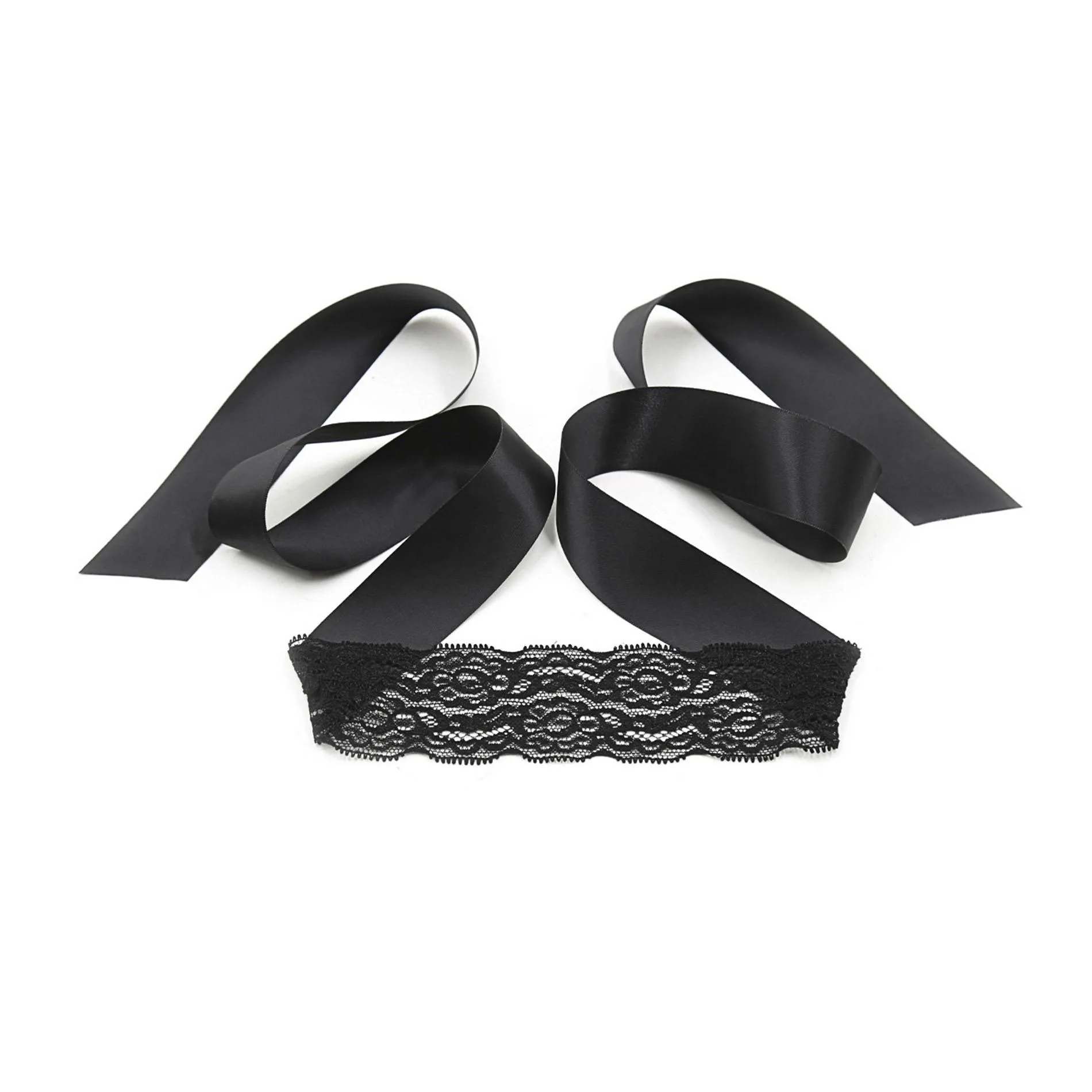 Crushious Lace Me Up - Zestaw do bondage, Czarny