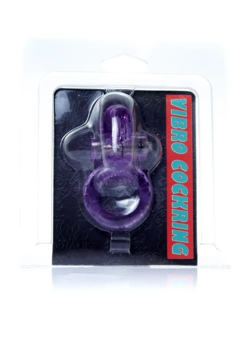 B - Series EasyLove Rabbit Vibro Cock Ring - Pierścień erekcyjny, Fioletowy, 7, 5 cm