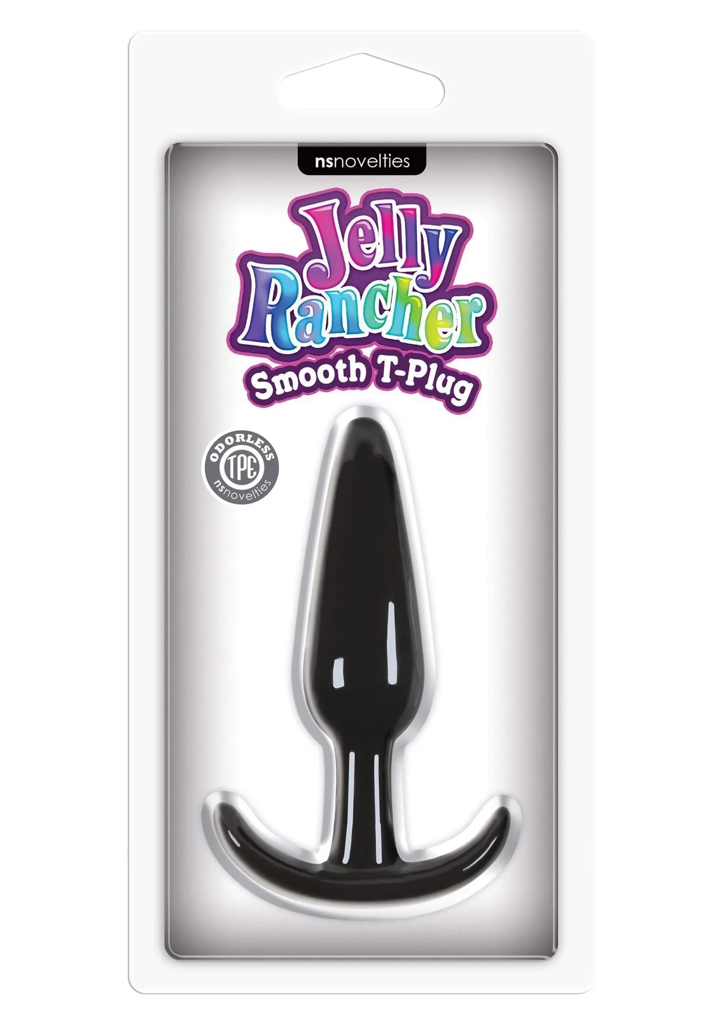 Анальна пробка Jelly Rancher T-Plug Smooth, 10,9 см (чорний)