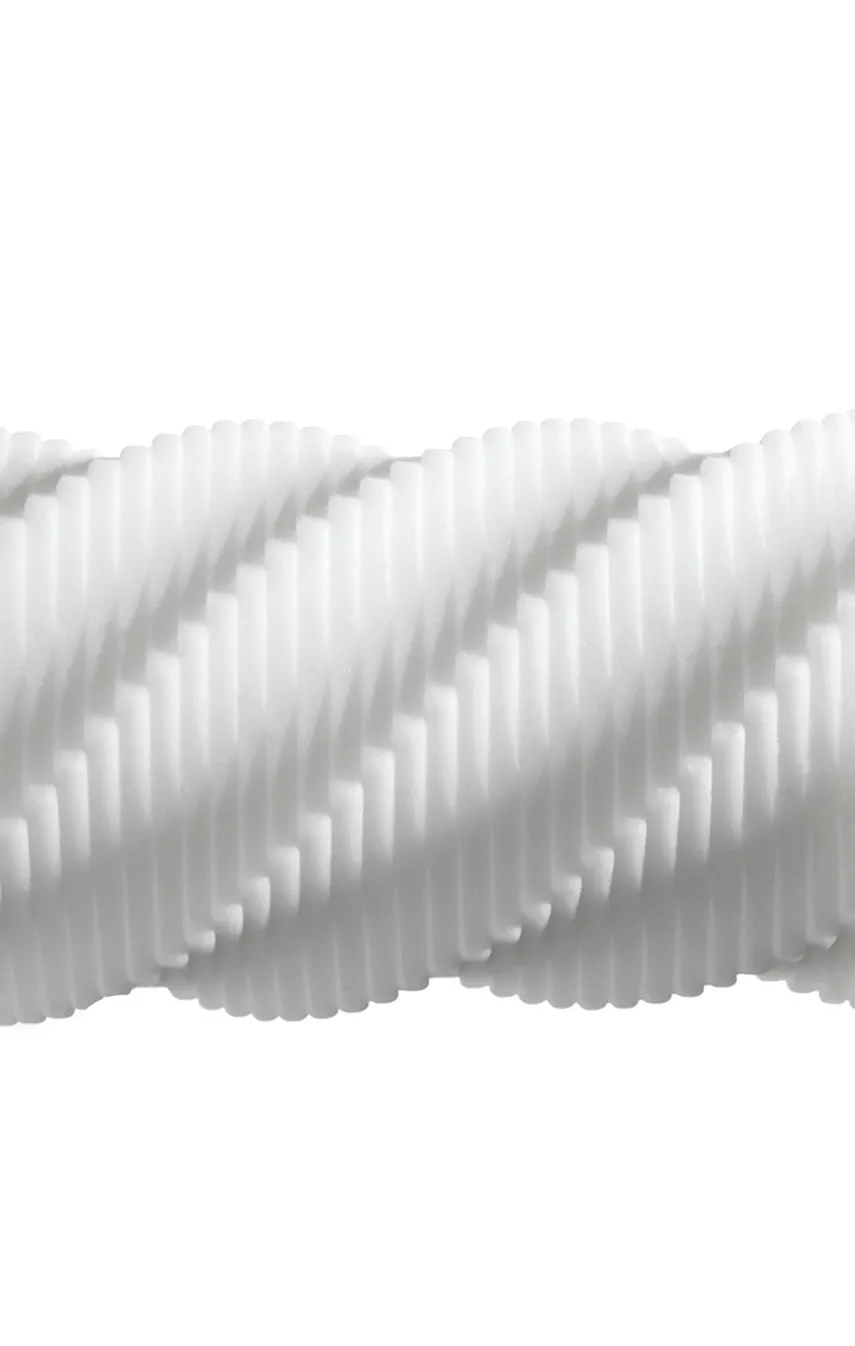 Tenga 3D Spiral - Masturbator, Biały, 15, 7 cm