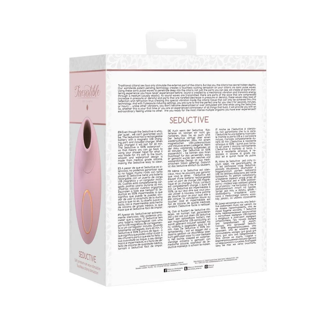 Вакуумный стимулятор клитора Seductive Air Pulse Vibrator (розовый)