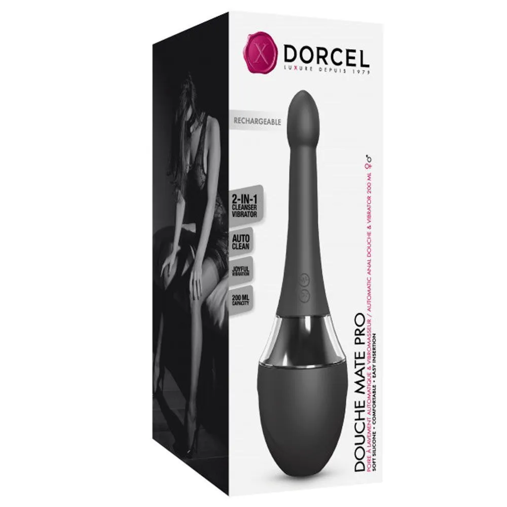 Автоматичний анальний душ з вібрацією Dorcel Douche Mate Pro, 200 мл (чорний)