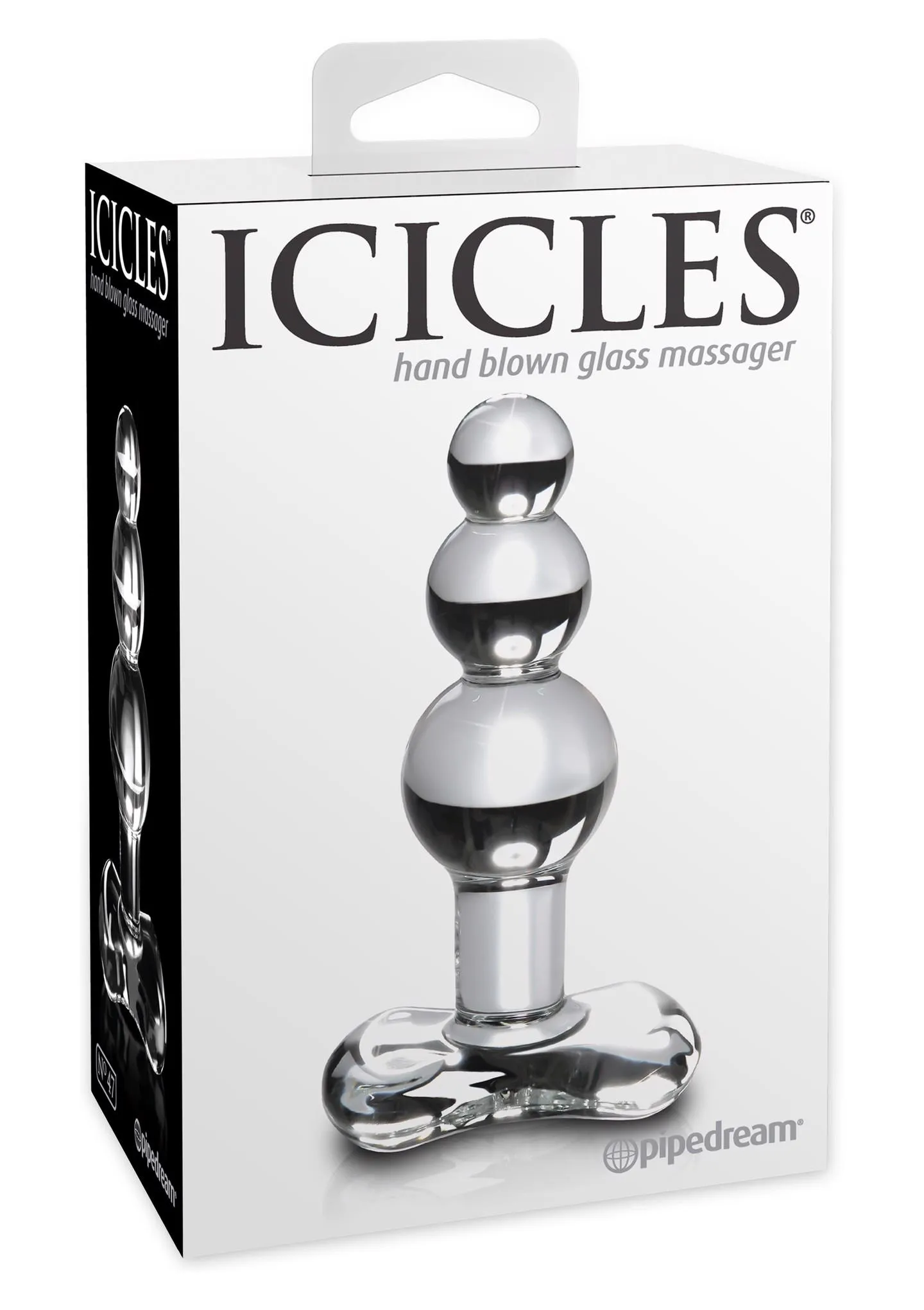 Анальная пробка Pipedream Icicles No 47 Clear,  9,5 см (прозрачный)