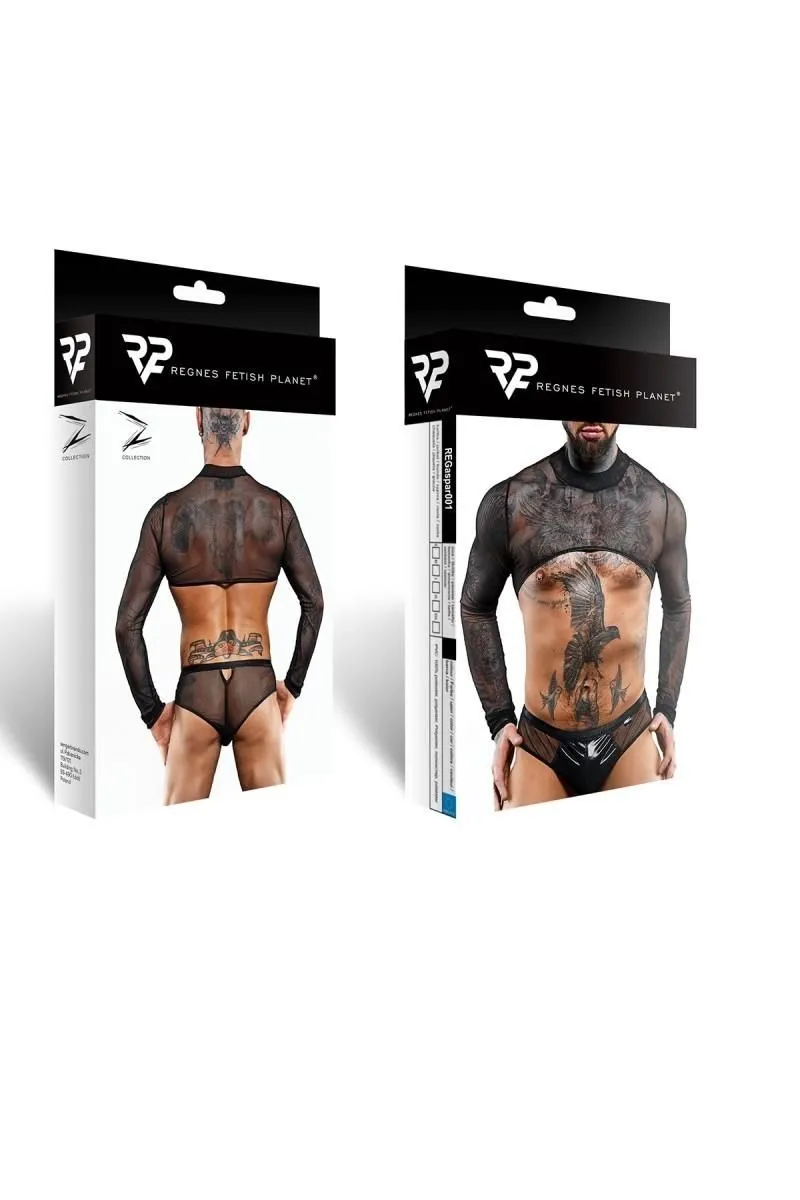 Топ с длинными рукавами Regnes Fetish Planet, M (черный)