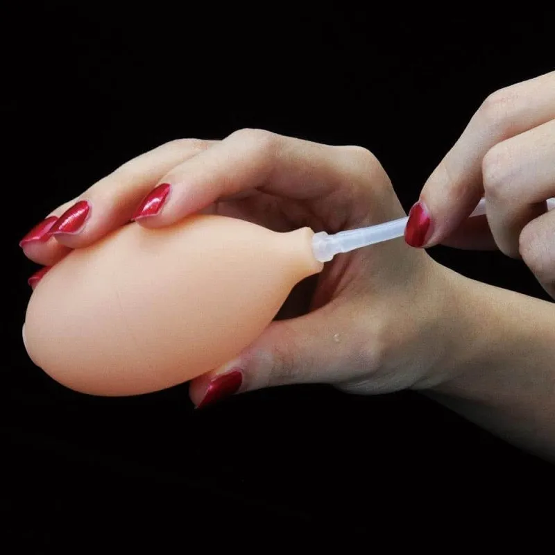 Lovetoy Cumming Softee Soft Ejaculation Cock With Ball 8" - Dildo, W kolorze cielistym, 20.3 cm